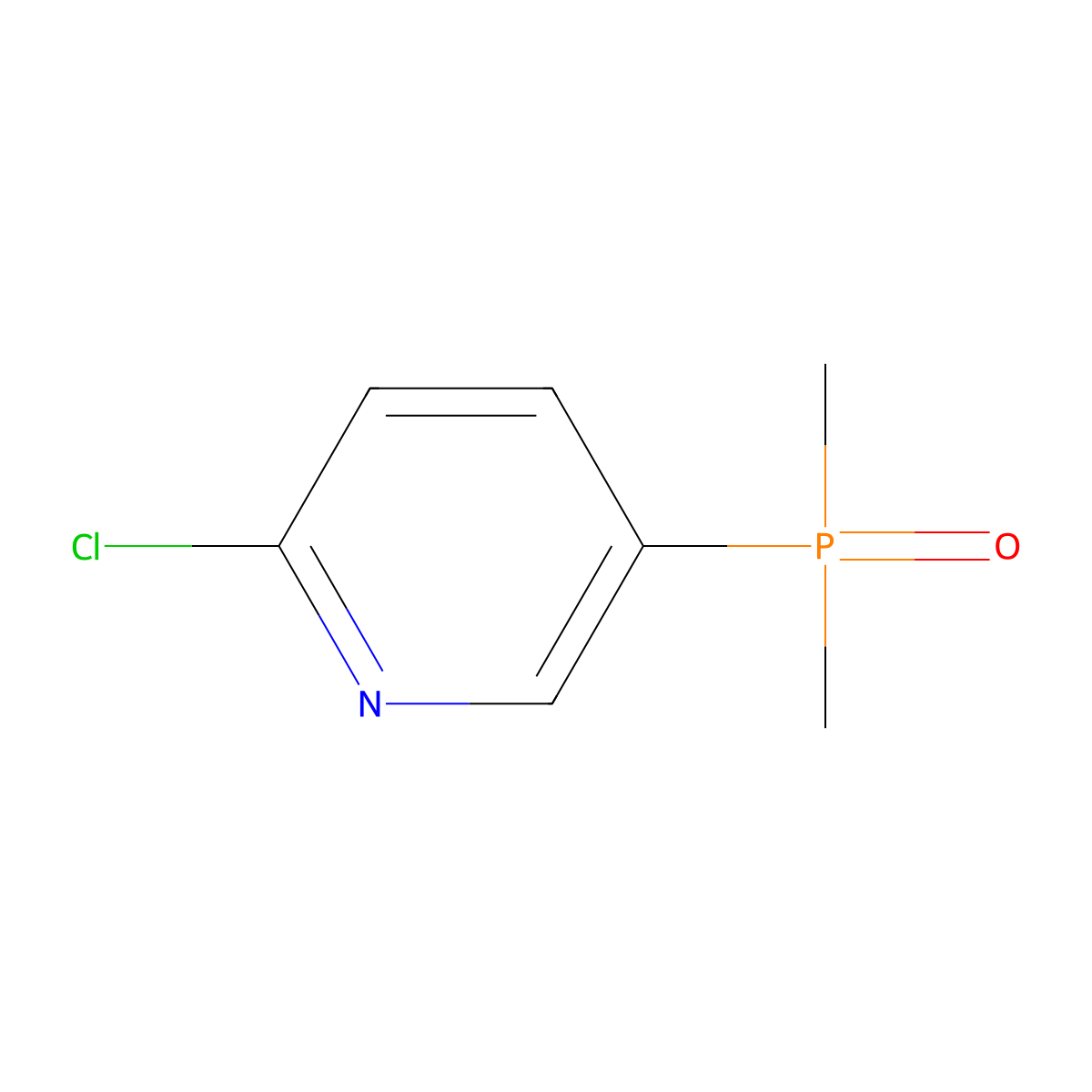 2-Chloro-5-(dimethylphosphoryl)pyridine molecular structure, CAS 2287268-50-0