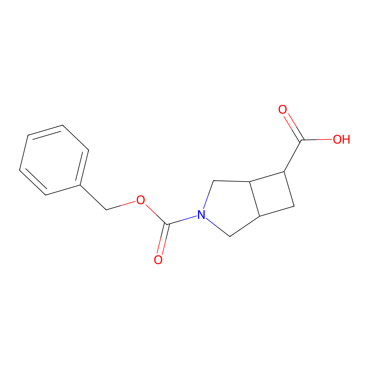 3-[(Benzyloxy)carbonyl]-3-azabicyclo[3.2.0]heptane-6-carboxylic acid molecular structure, CAS 2287271-64-9