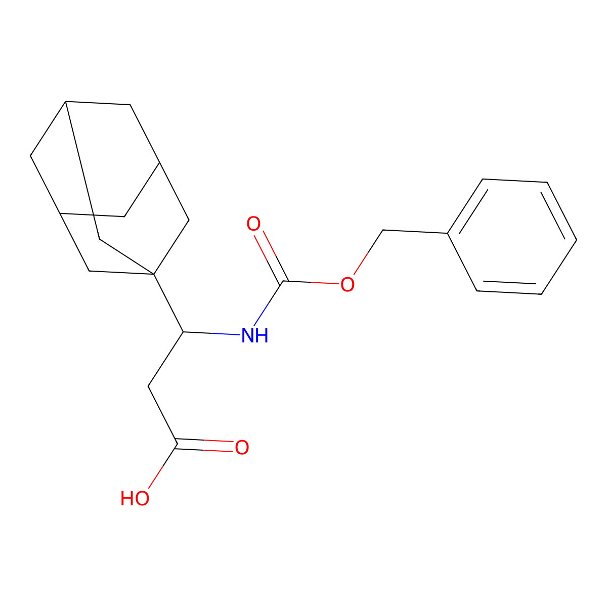 3-(Adamantan-1-yl)-3-{[(benzyloxy)carbonyl]amino}propanoic acid molecular structure, CAS 2287271-81-0