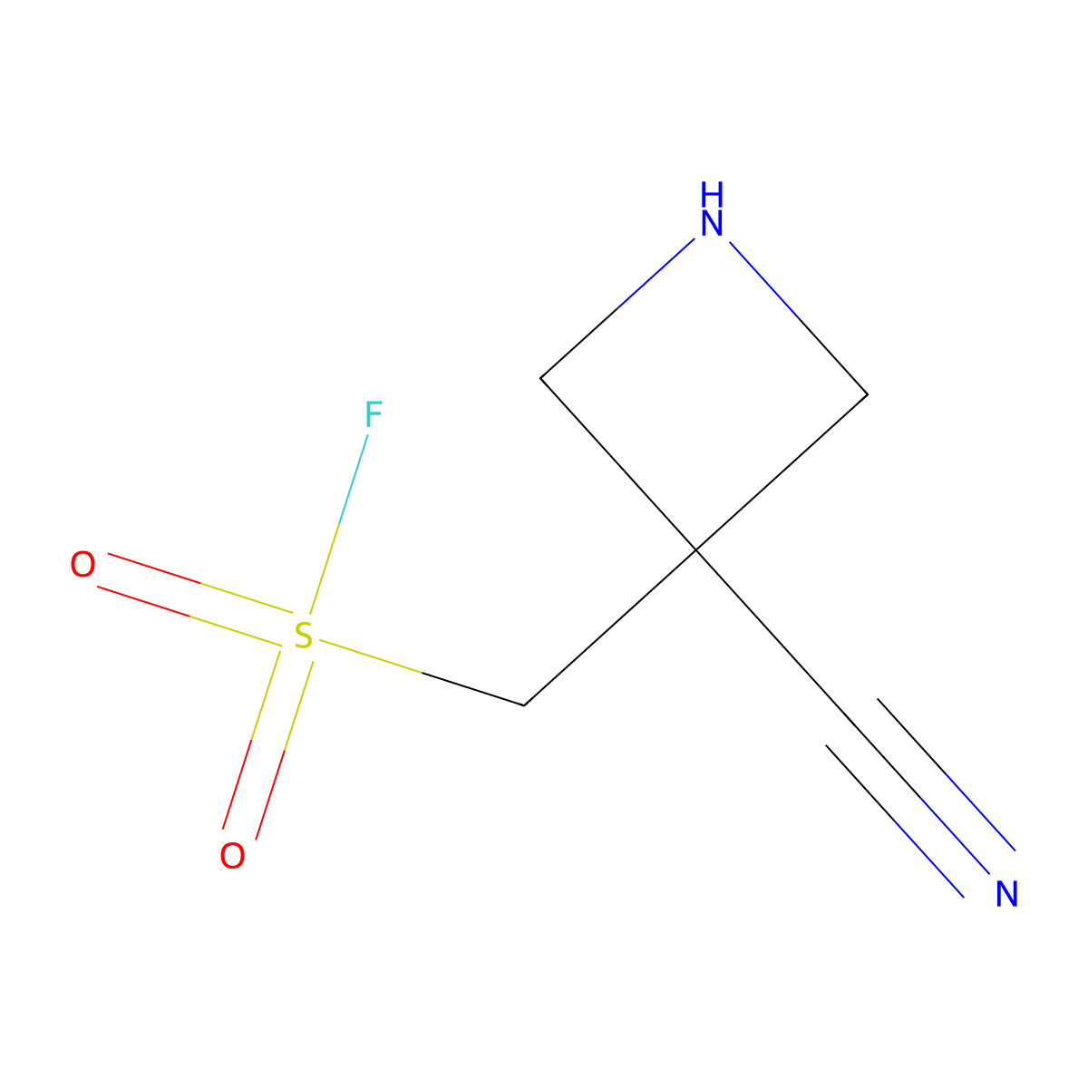 (3-Cyanoazetidin-3-yl)methanesulfonyl fluoride molecular structure, CAS 2287272-19-7