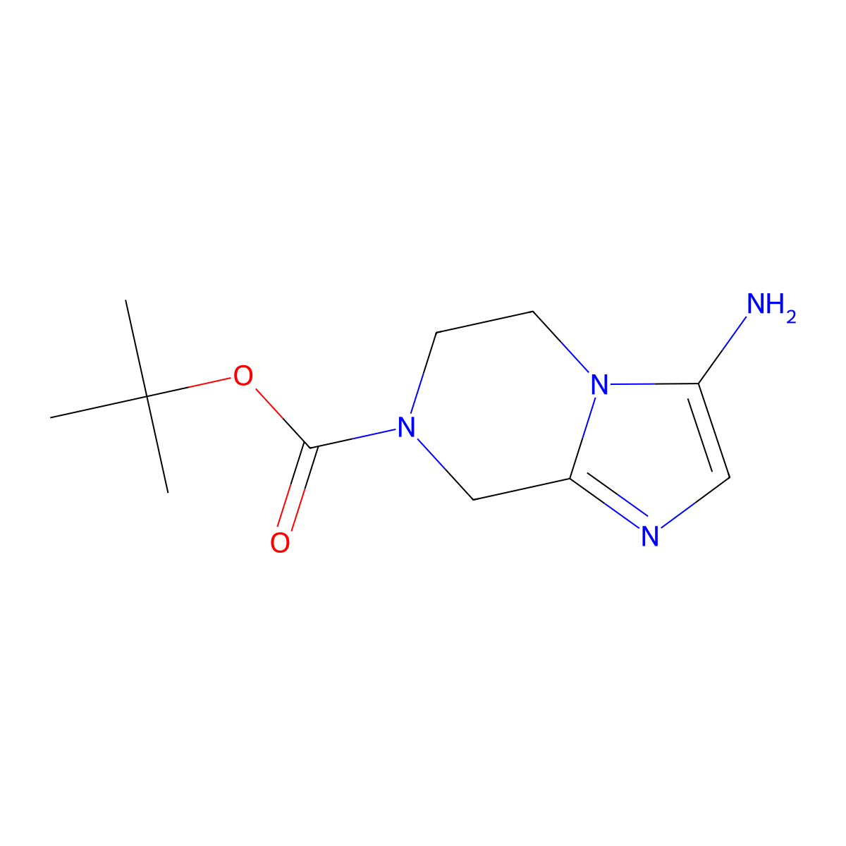 tert-butyl 3-amino-5H,6H,7H,8H-imidazo[1,2-a]pyrazine-7-carboxylate molecular structure, CAS 2287272-69-7