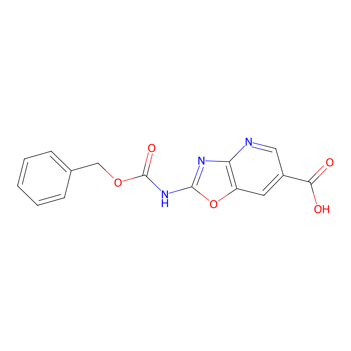 2-{[(Benzyloxy)carbonyl]amino}-[1,3]oxazolo[4,5-b]pyridine-6-carboxylic acid molecular structure, CAS 2287273-04-3