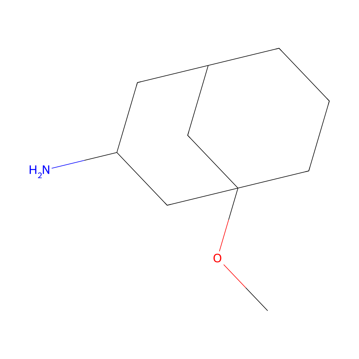 1-Methoxybicyclo[3.3.1]nonan-3-amine molecular structure, CAS 2287273-38-3