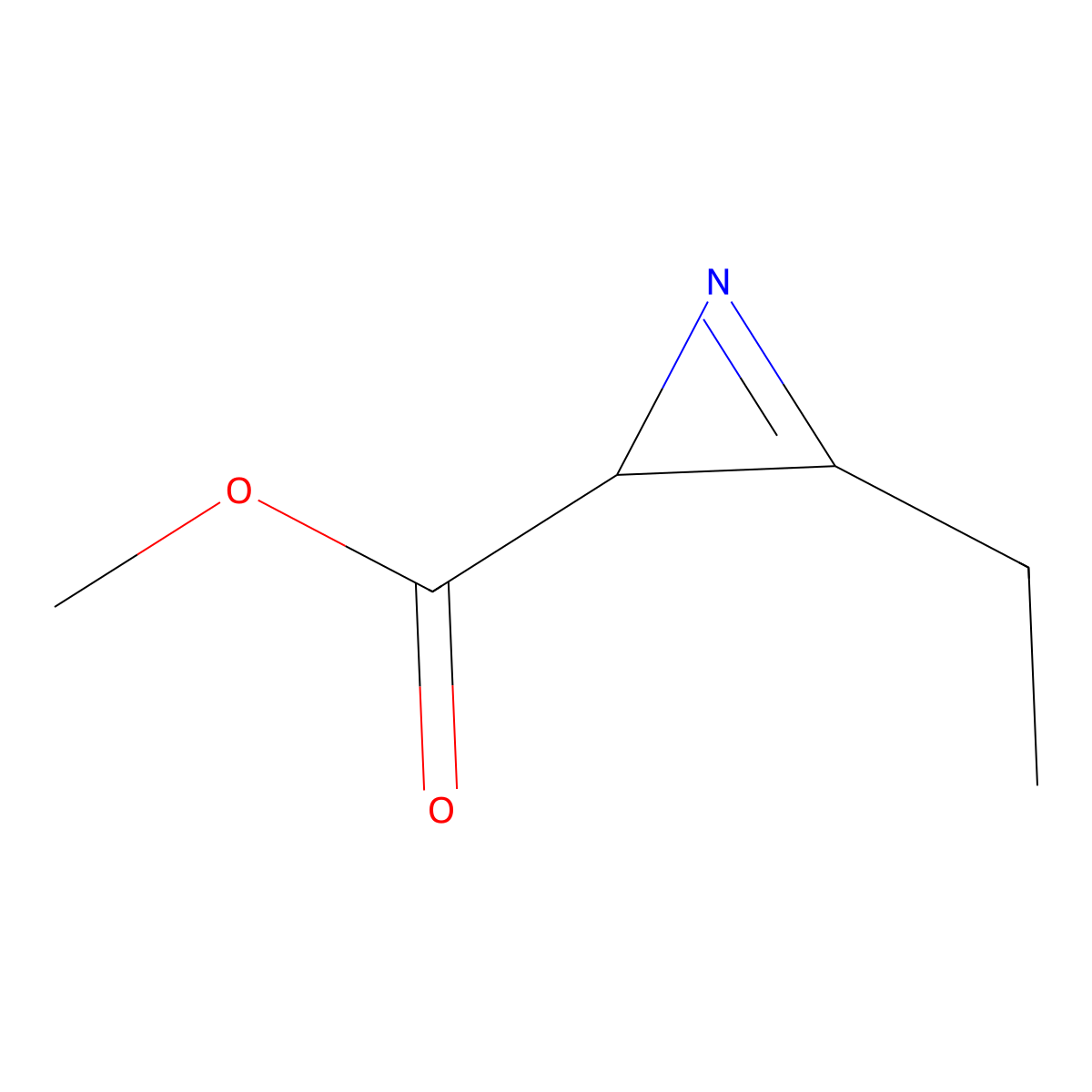 methyl3-ethyl-2H-azirine-2-carboxylate molecular structure, CAS 2287273-41-8