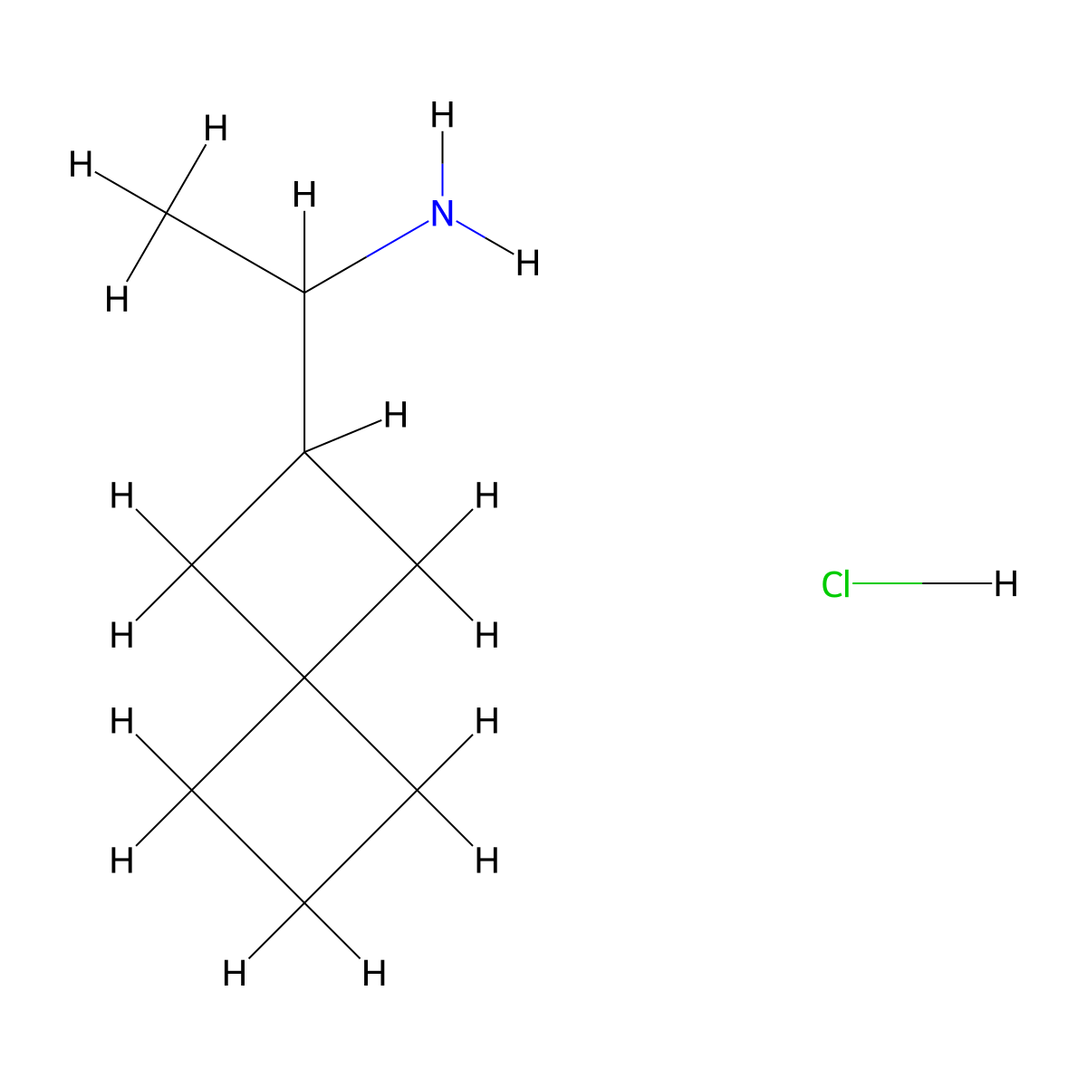 1-{Spiro[3.3]heptan-2-yl}ethan-1-amine hydrochloride molecular structure, CAS 2287274-17-1