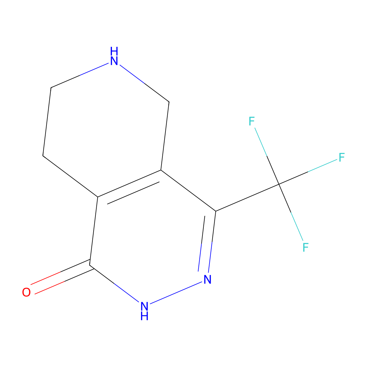 4-(trifluoromethyl)-1H,2H,5H,6H,7H,8H-pyrido[3,4-d]pyridazin-1-one molecular structure, CAS 2287274-39-7