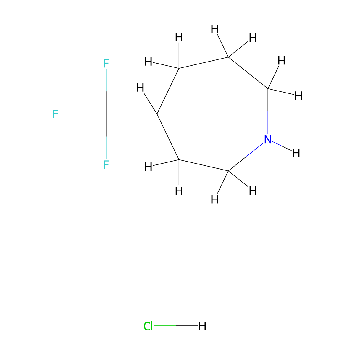 4-(Trifluoromethyl)azepane hydrochloride molecular structure, CAS 2287275-08-3
