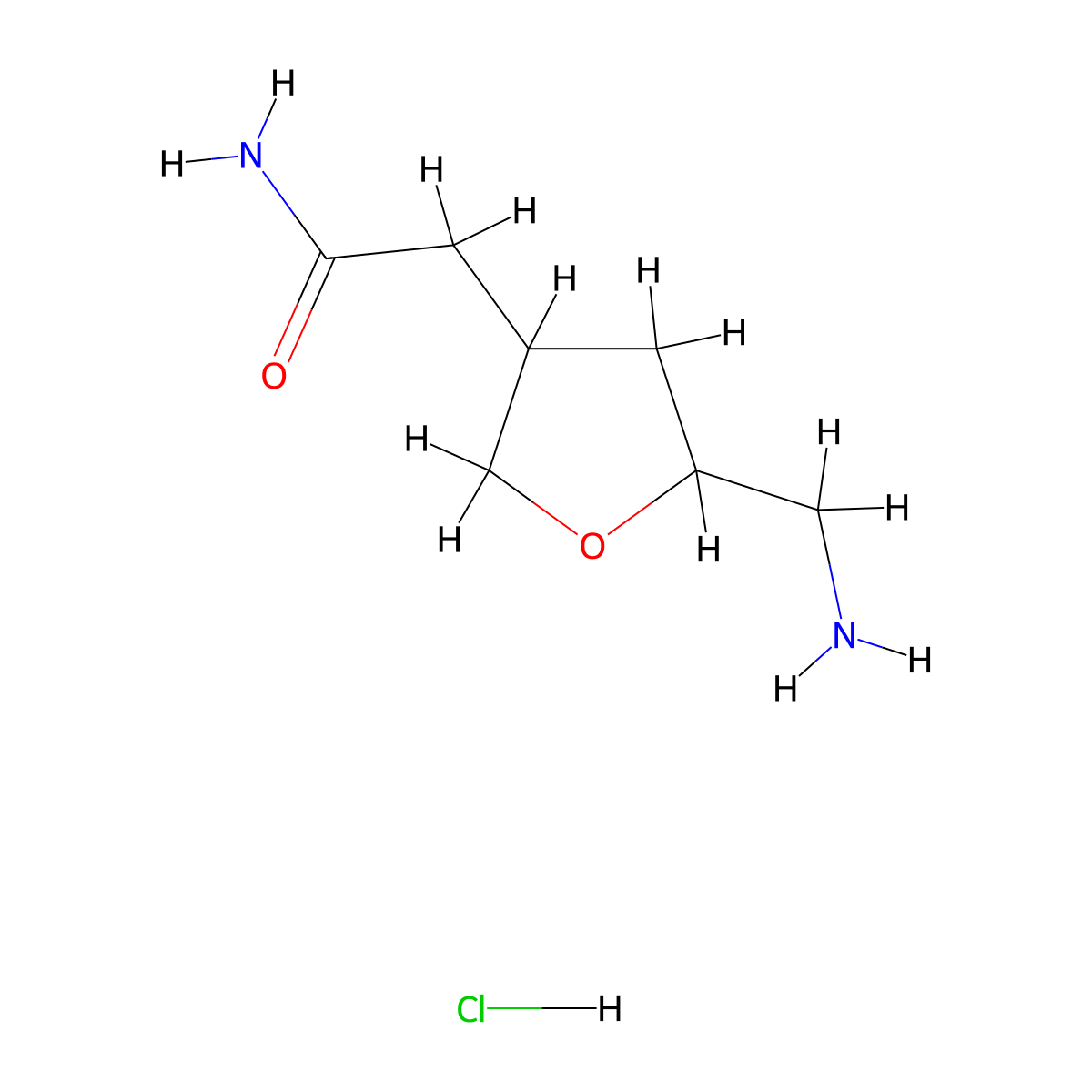2-(5-(Aminomethyl)oxolan-3-yl)acetamide hydrochloride molecular structure, CAS 2287275-40-3