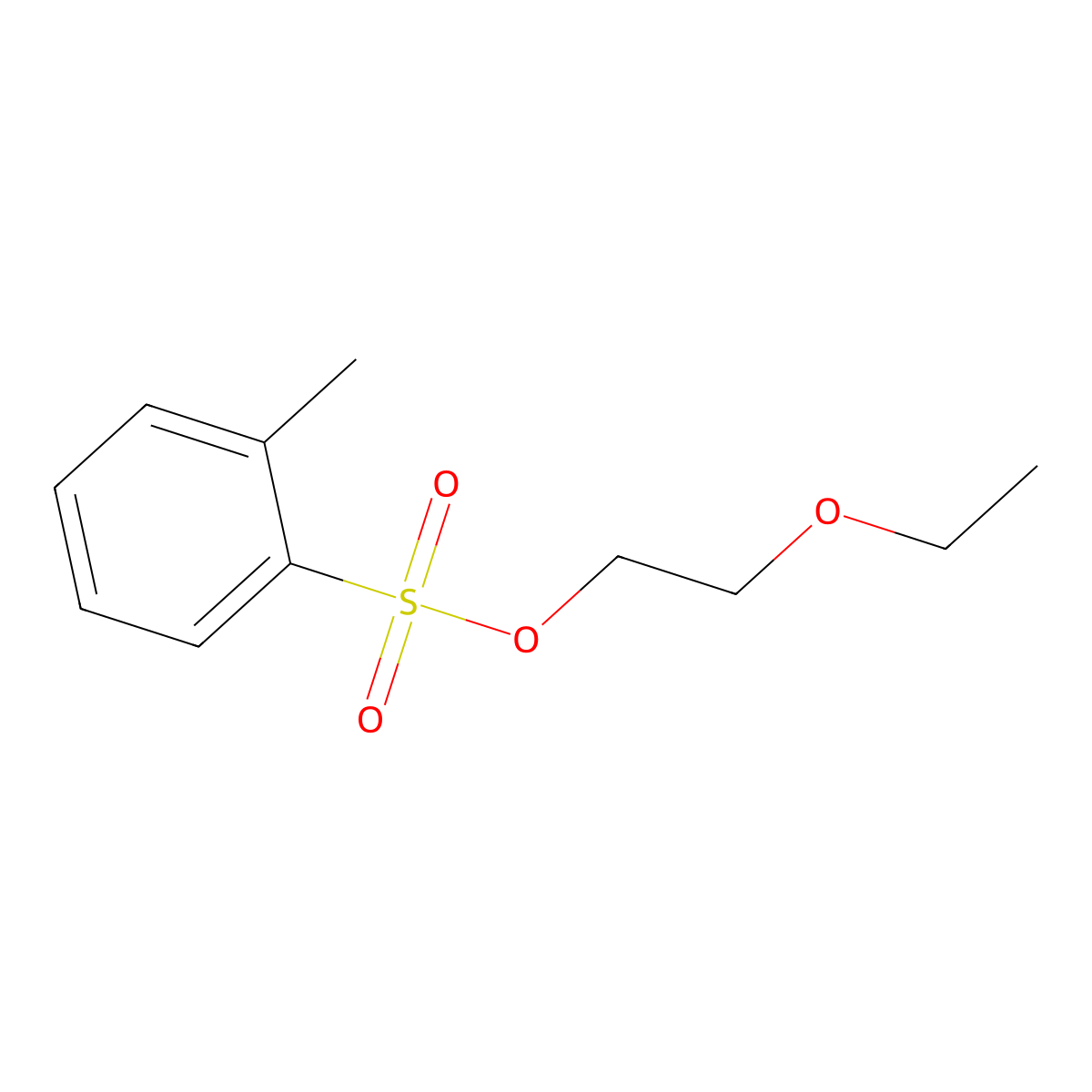 2-Ethoxyethyl 2-methylbenzene-1-sulfonate molecular structure, CAS 2287275-41-4