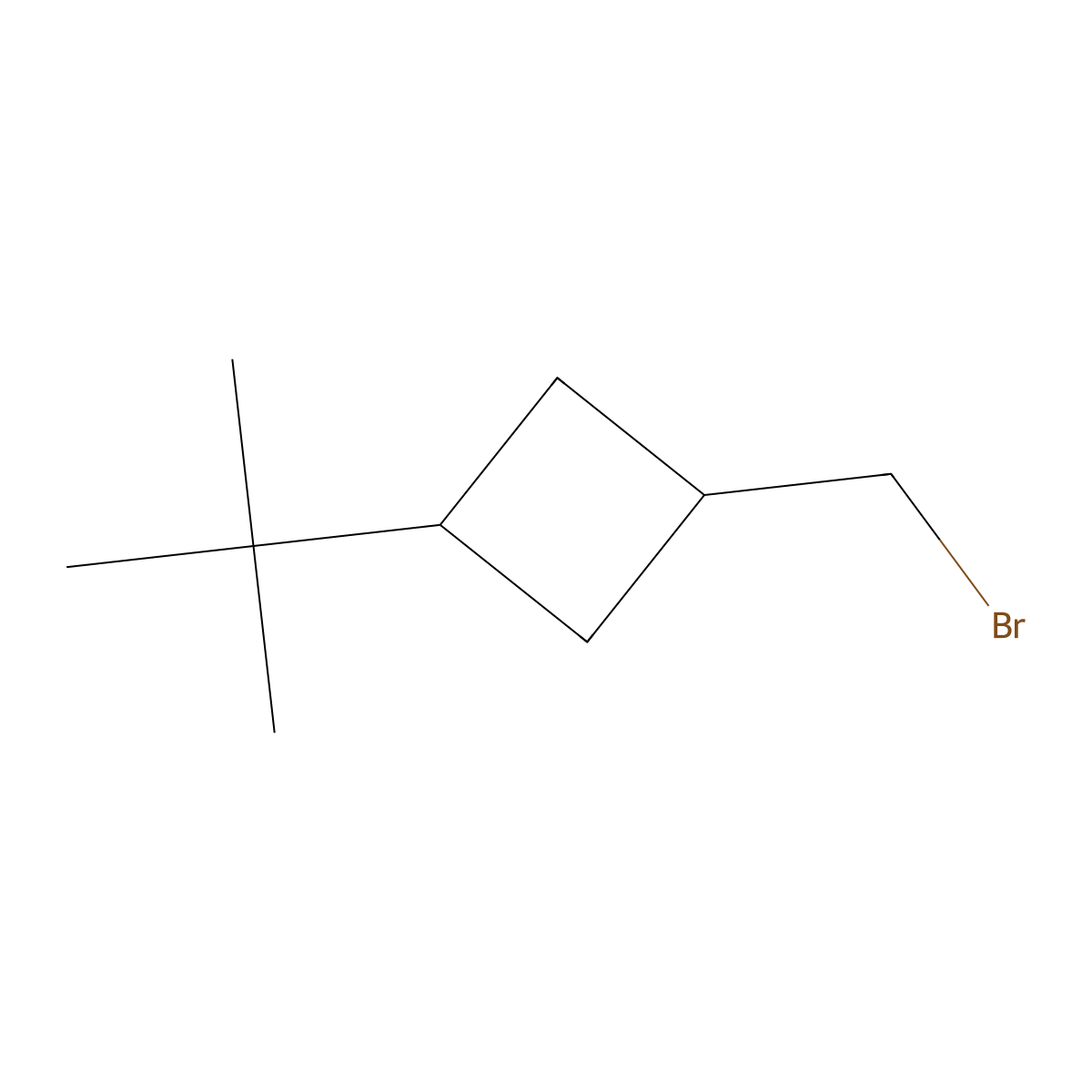 1-(Bromomethyl)-3-tert-butylcyclobutane molecular structure, CAS 2287279-10-9