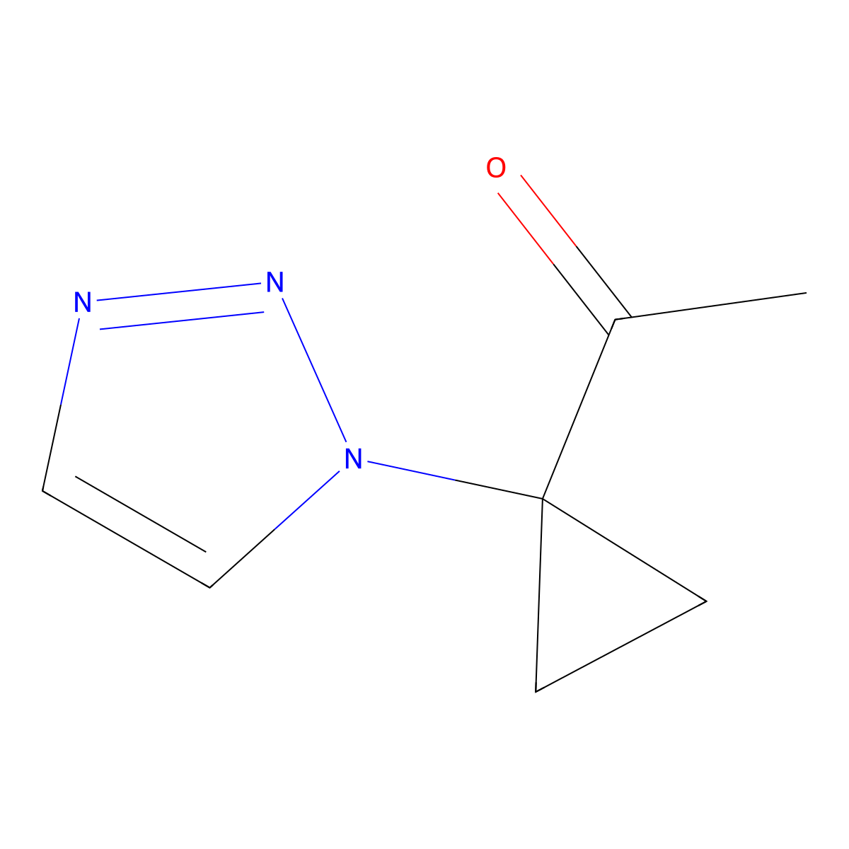 1-[1-(1H-1,2,3-triazol-1-yl)cyclopropyl]ethan-1-one molecular structure, CAS 2287279-16-5