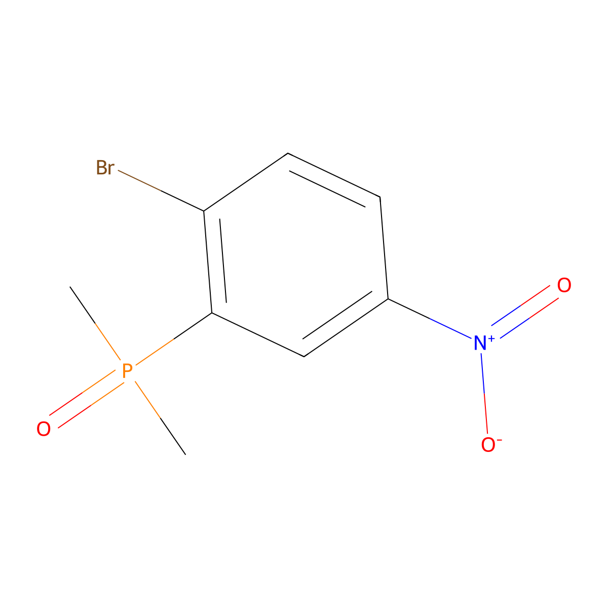 1-Bromo-2-(dimethylphosphoryl)-4-nitrobenzene molecular structure, CAS 2287280-05-9