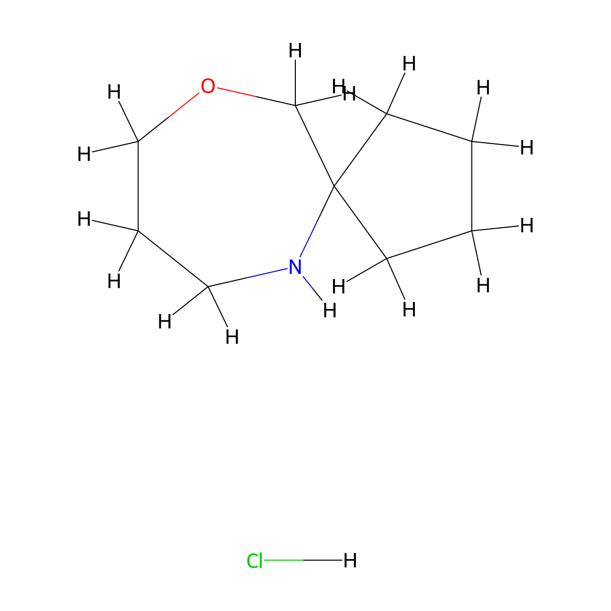 10-Oxa-6-azaspiro[4.6]undecane hydrochloride molecular structure, CAS 2287280-15-1