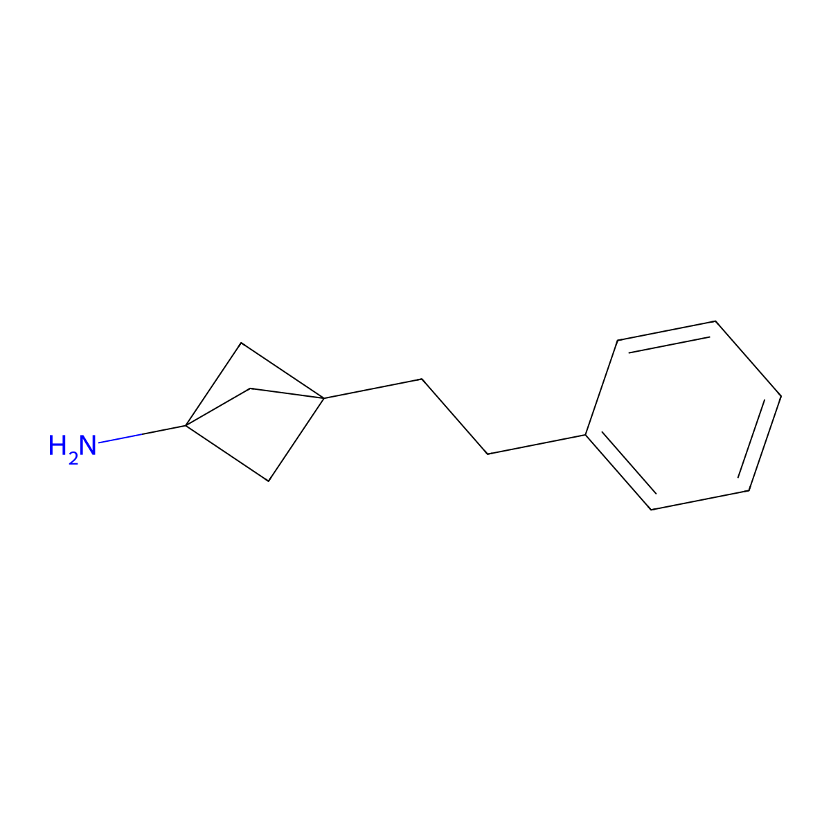 3-(2-Phenylethyl)bicyclo[1.1.1]pentan-1-amine molecular structure, CAS 2287280-72-0