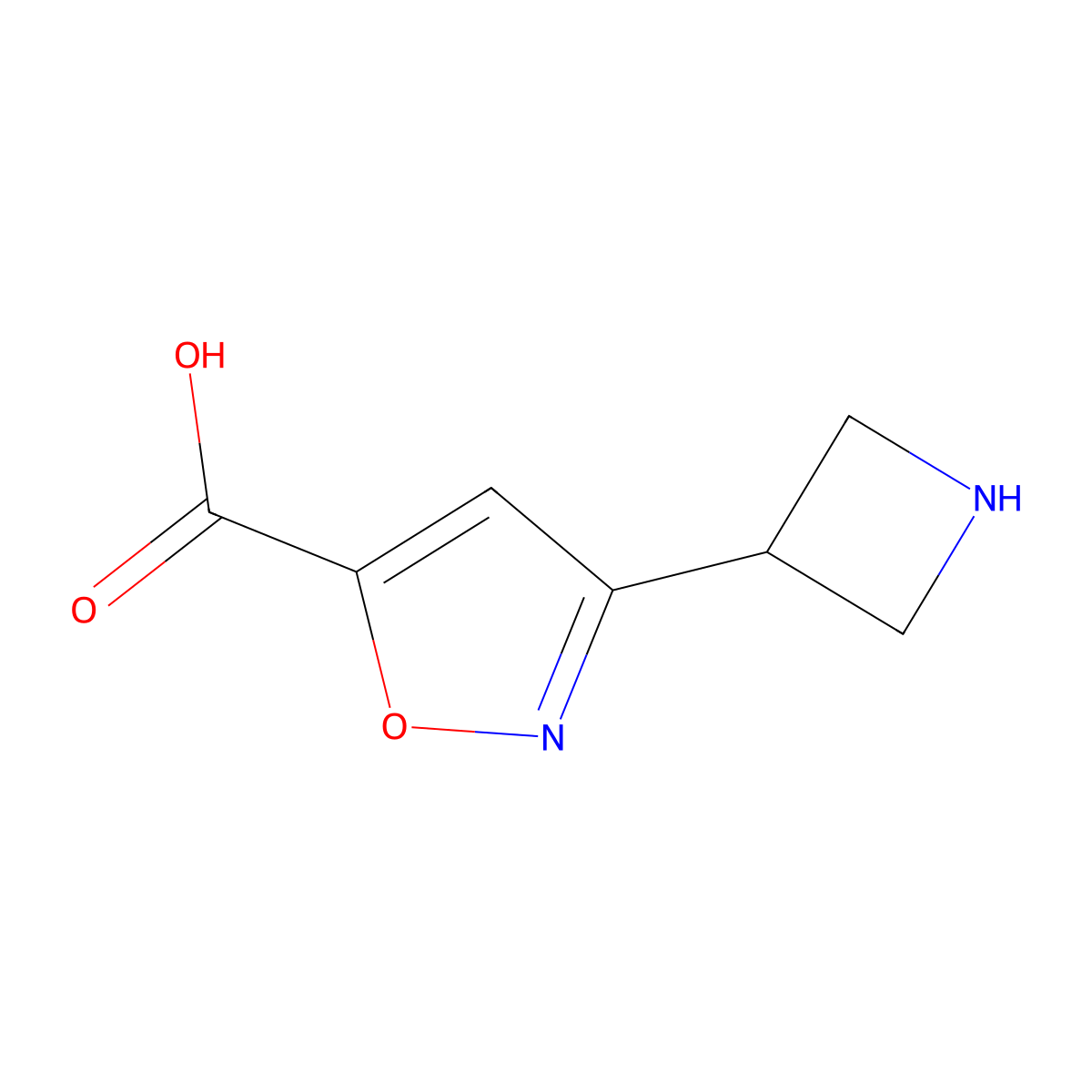 3-(Azetidin-3-yl)-1,2-oxazole-5-carboxylic acid molecular structure, CAS 2287281-07-4
