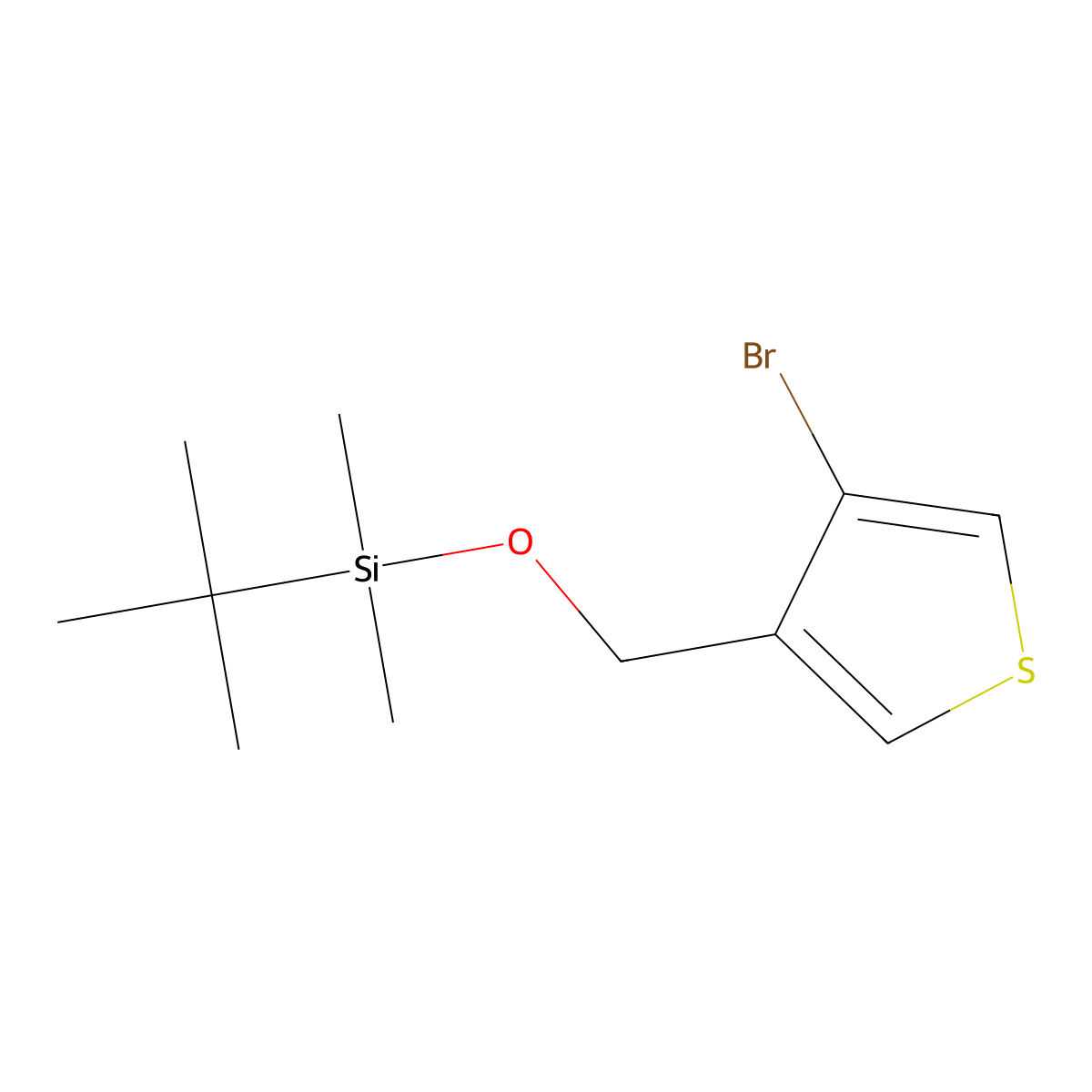 [(4-Bromothiophen-3-yl)methoxy](tert-butyl)dimethylsilane molecular structure, CAS 2287282-51-1
