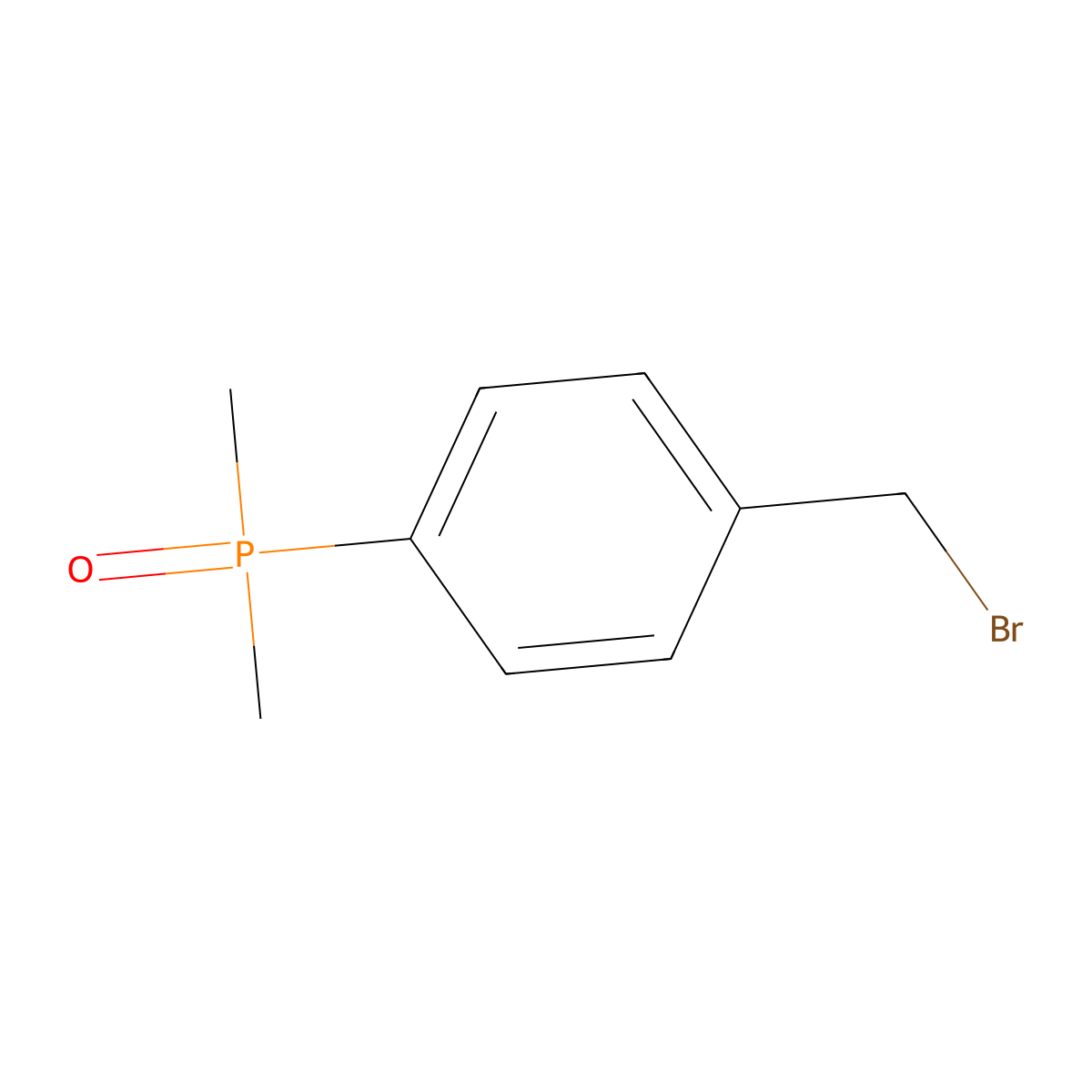 (4-(Bromomethyl)phenyl)dimethylphosphine oxide molecular structure, CAS 2287285-08-7