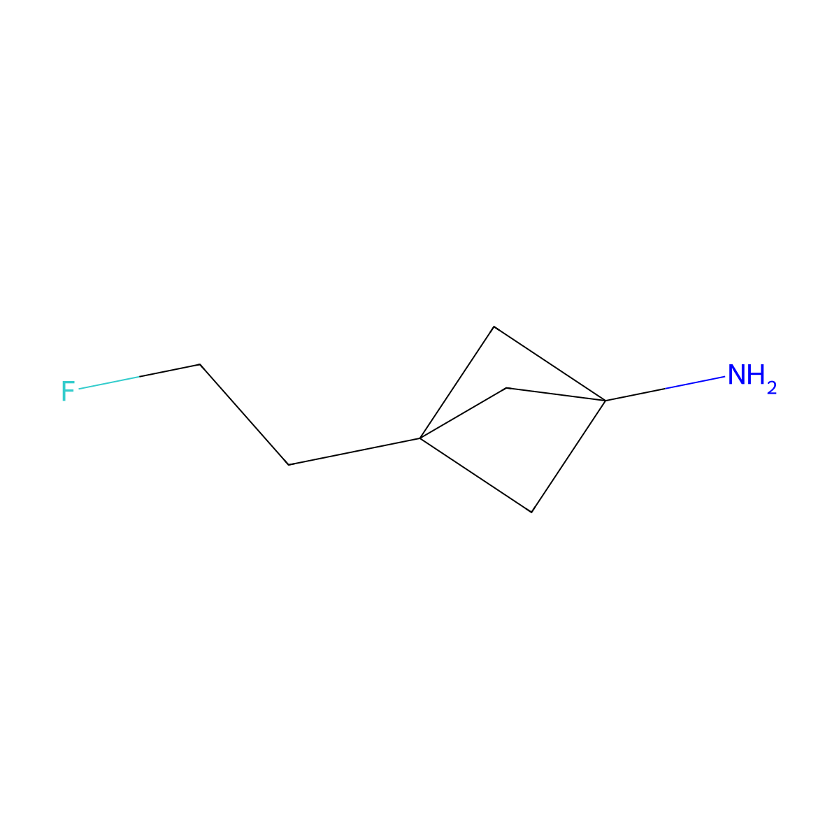 3-(2-Fluoroethyl)bicyclo[1.1.1]pentan-1-amine molecular structure, CAS 2287285-46-3
