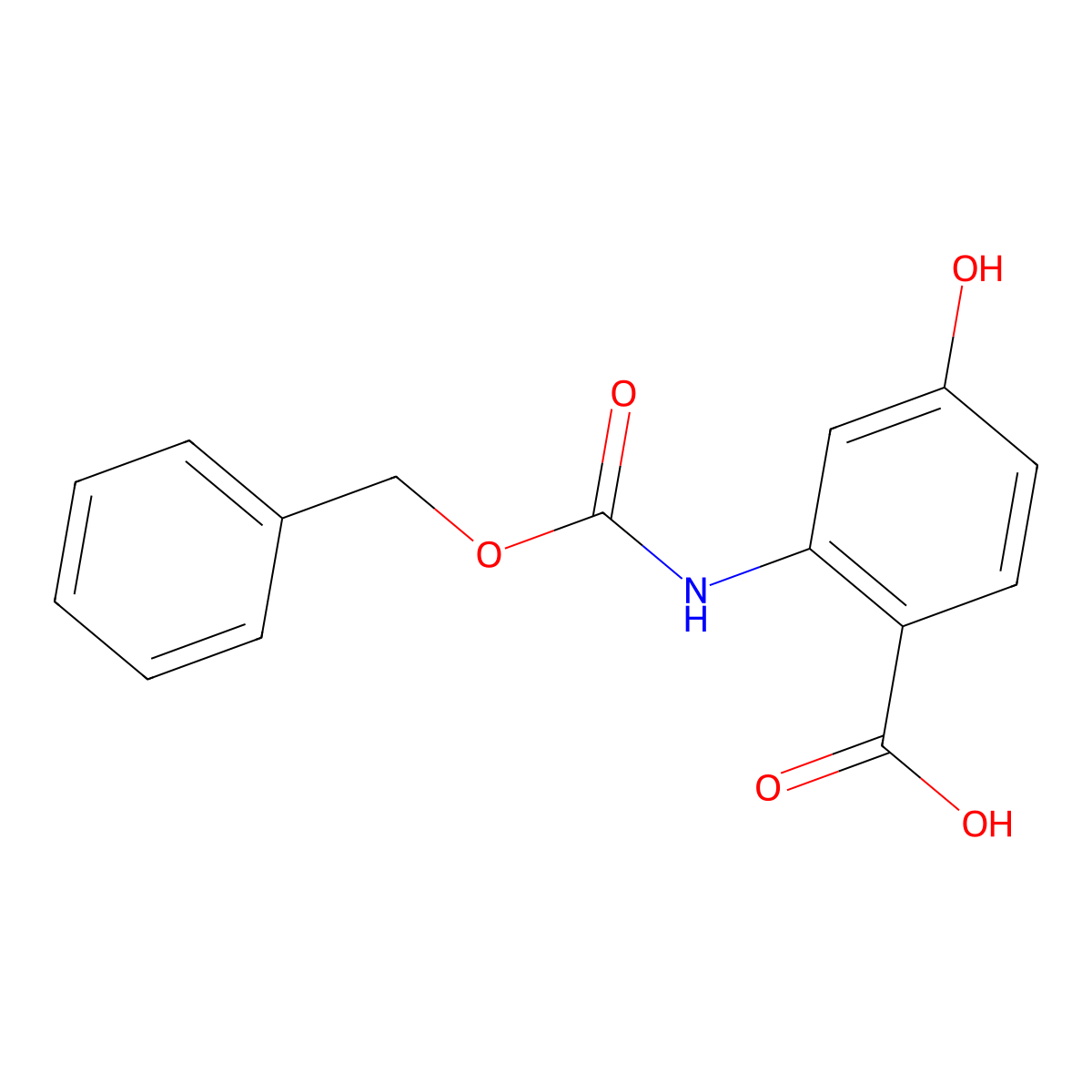 2-{[(Benzyloxy)carbonyl]amino}-4-hydroxybenzoic acid molecular structure, CAS 2287285-89-4