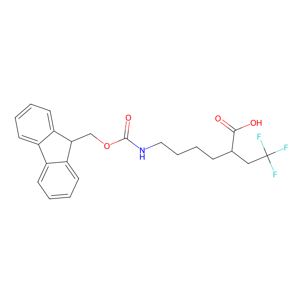 6-({[(9H-fluoren-9-yl)methoxy]carbonyl}amino)-2-(2,2,2-trifluoroethyl)hexanoicacid molecular structure, CAS 2287286-04-6