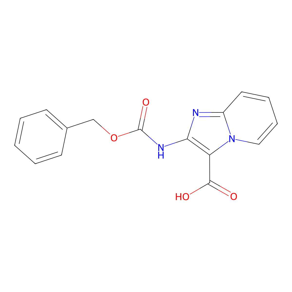 2-{[(Benzyloxy)carbonyl]amino}imidazo[1,2-a]pyridine-3-carboxylic acid molecular structure, CAS 2287286-77-3