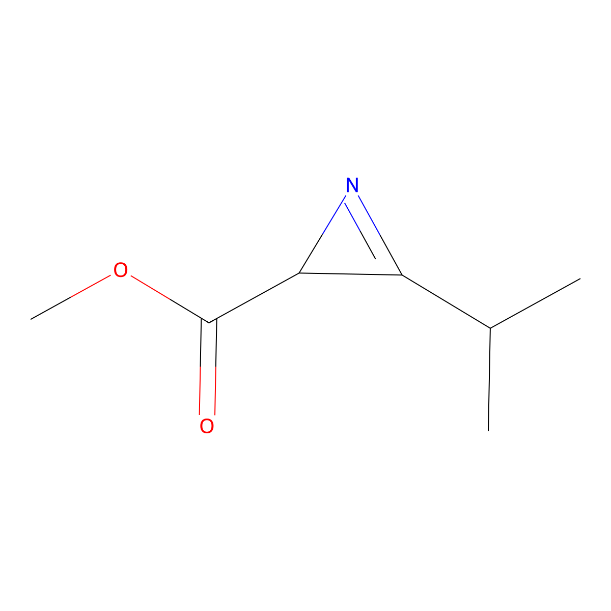 methyl3-(propan-2-yl)-2H-azirine-2-carboxylate molecular structure, CAS 2287286-87-5
