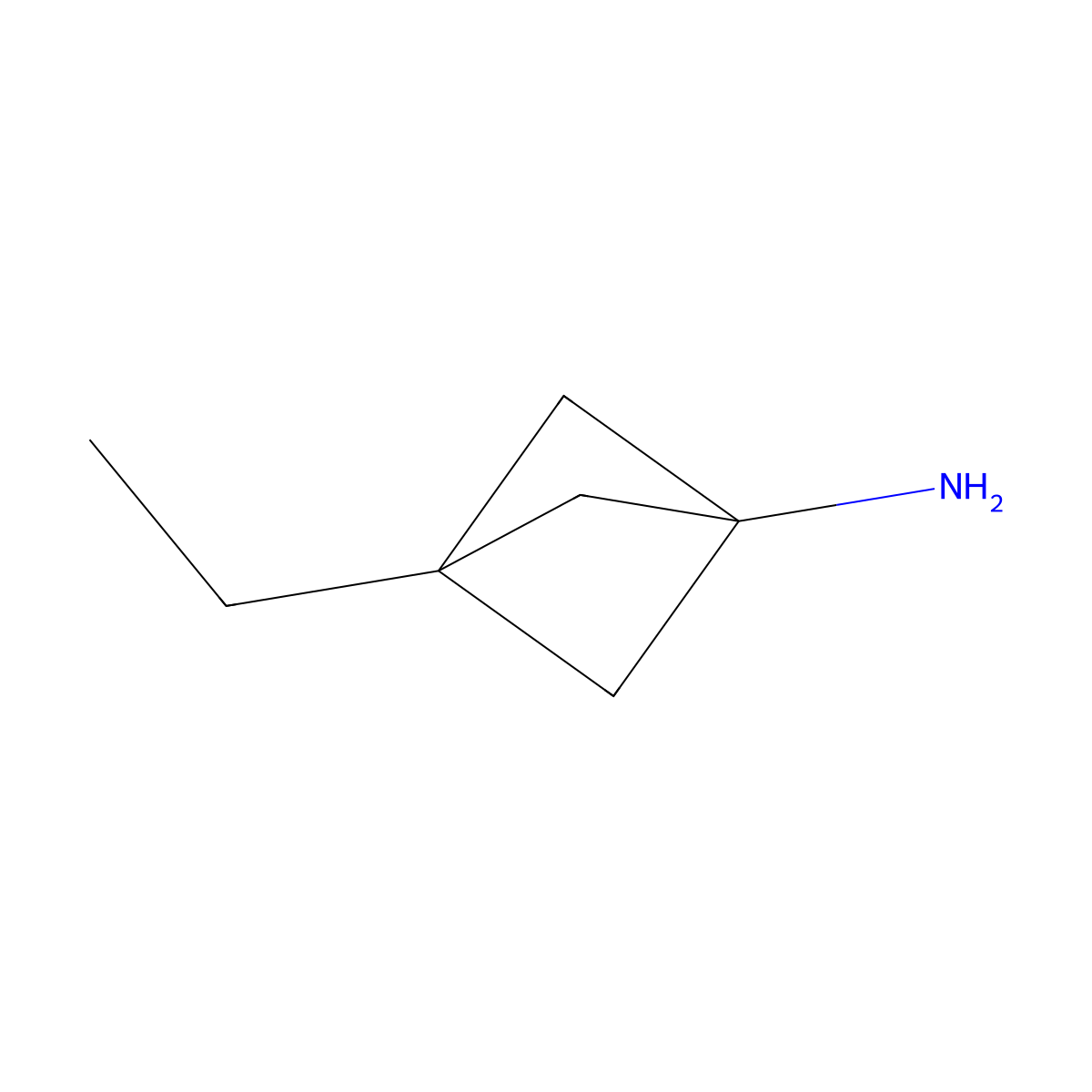 3-Ethylbicyclo[1.1.1]pentan-1-amine molecular structure, CAS 2287287-11-8