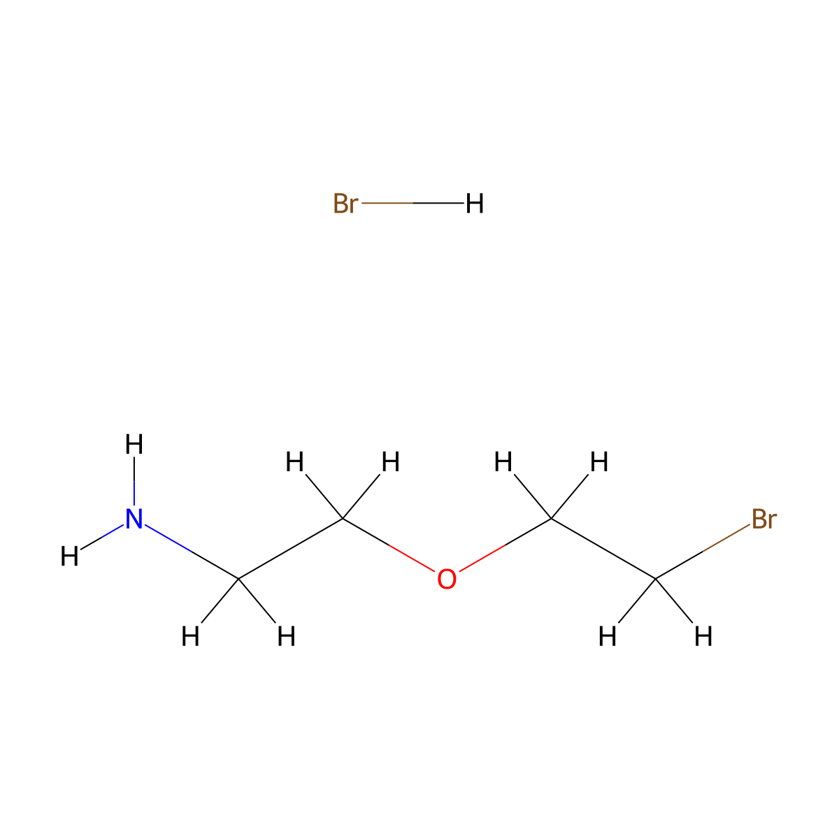 2-(2-Bromoethoxy)ethan-1-amine hydrobromide molecular structure, CAS 2287287-20-9