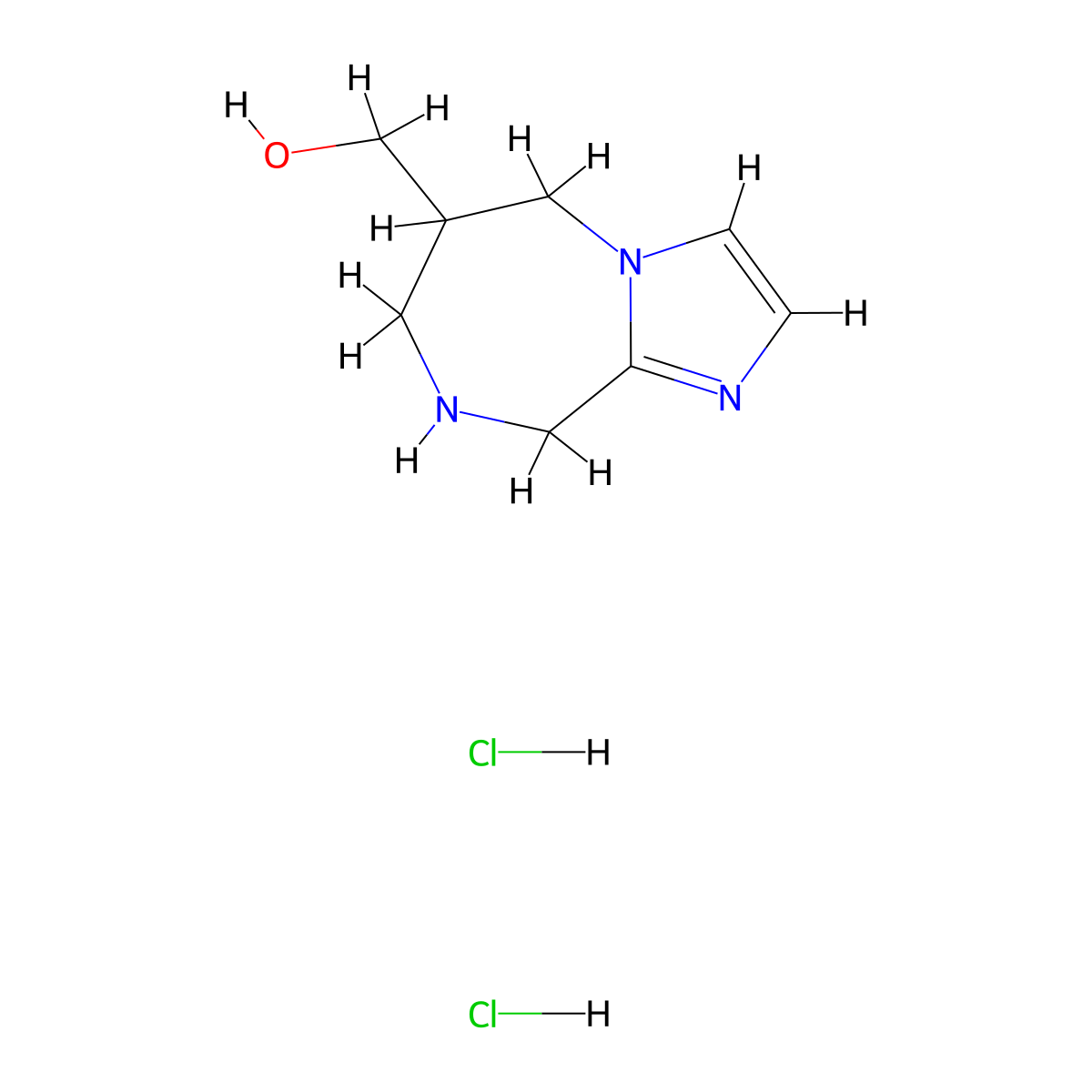{5H,6H,7H,8H,9H-imidazo[1,2-a][1,4]diazepin-6-yl}methanoldihydrochloride molecular structure, CAS 2287287-56-1