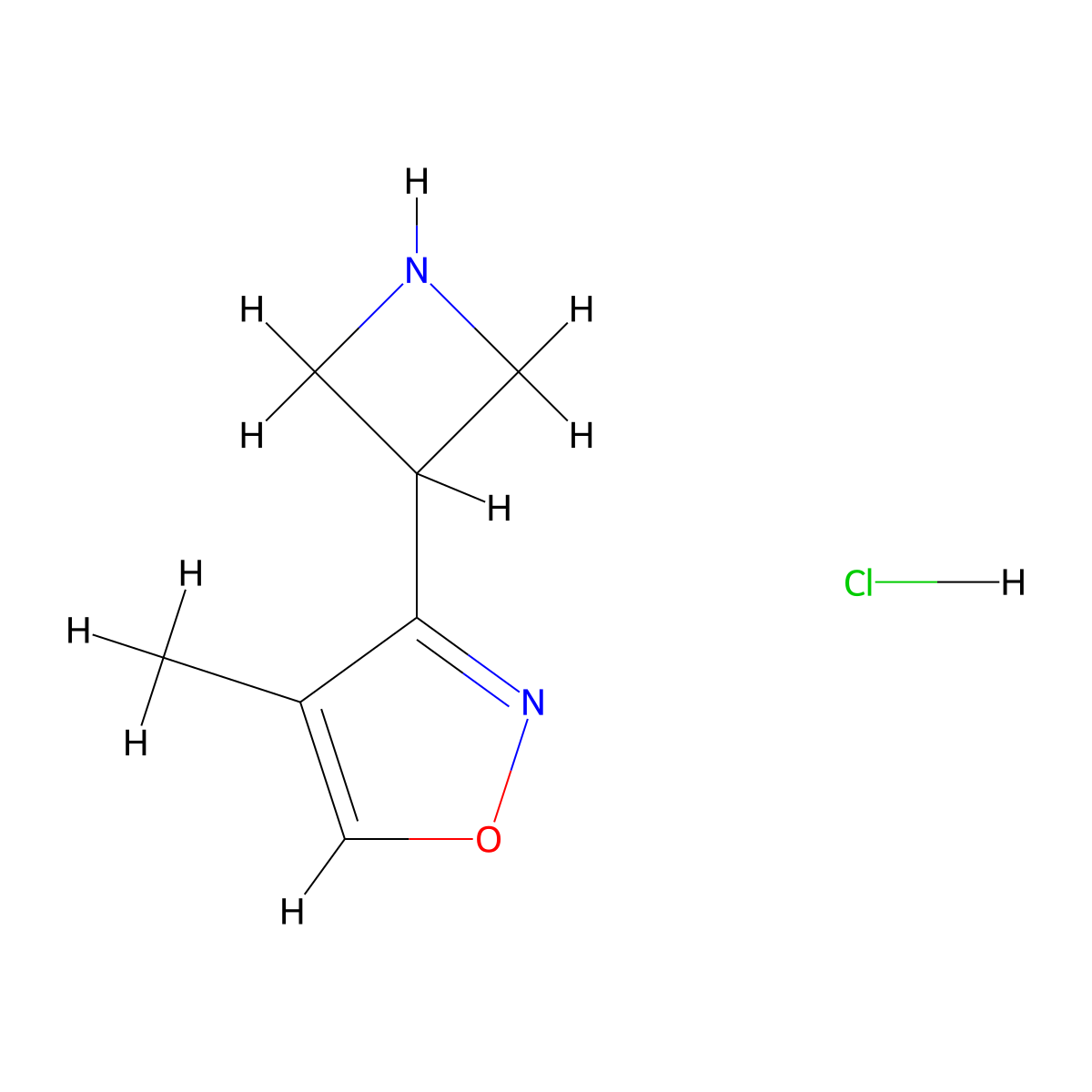 3-(Azetidin-3-yl)-4-methyl-1,2-oxazole hydrochloride molecular structure, CAS 2287287-82-3