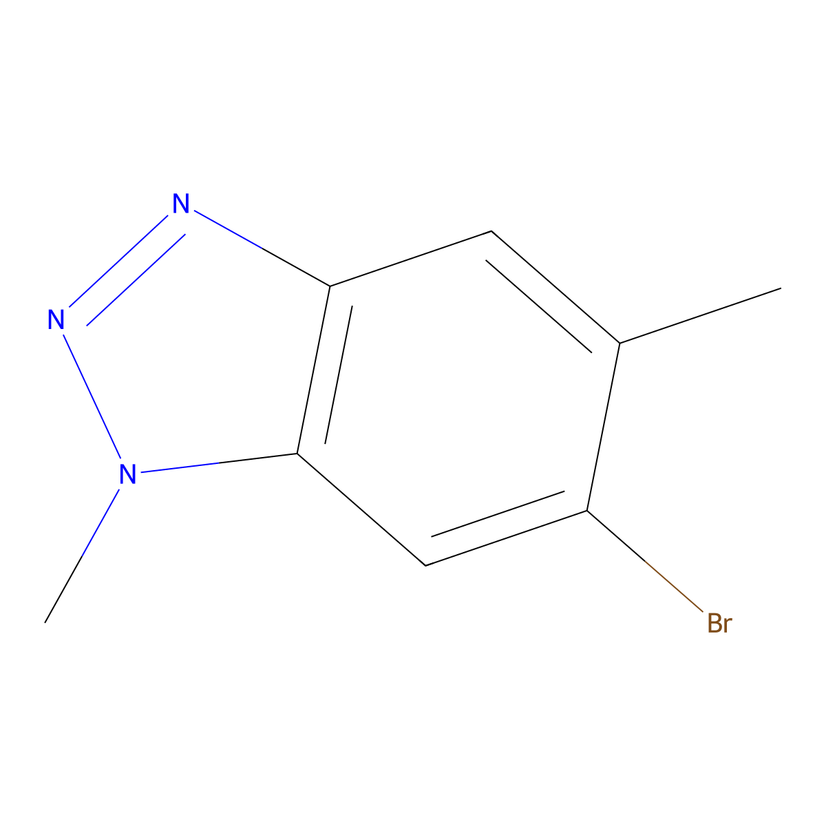6-Bromo-1,5-dimethyl-1H-benzo[d][1,2,3]triazole molecular structure, CAS 2287288-18-8