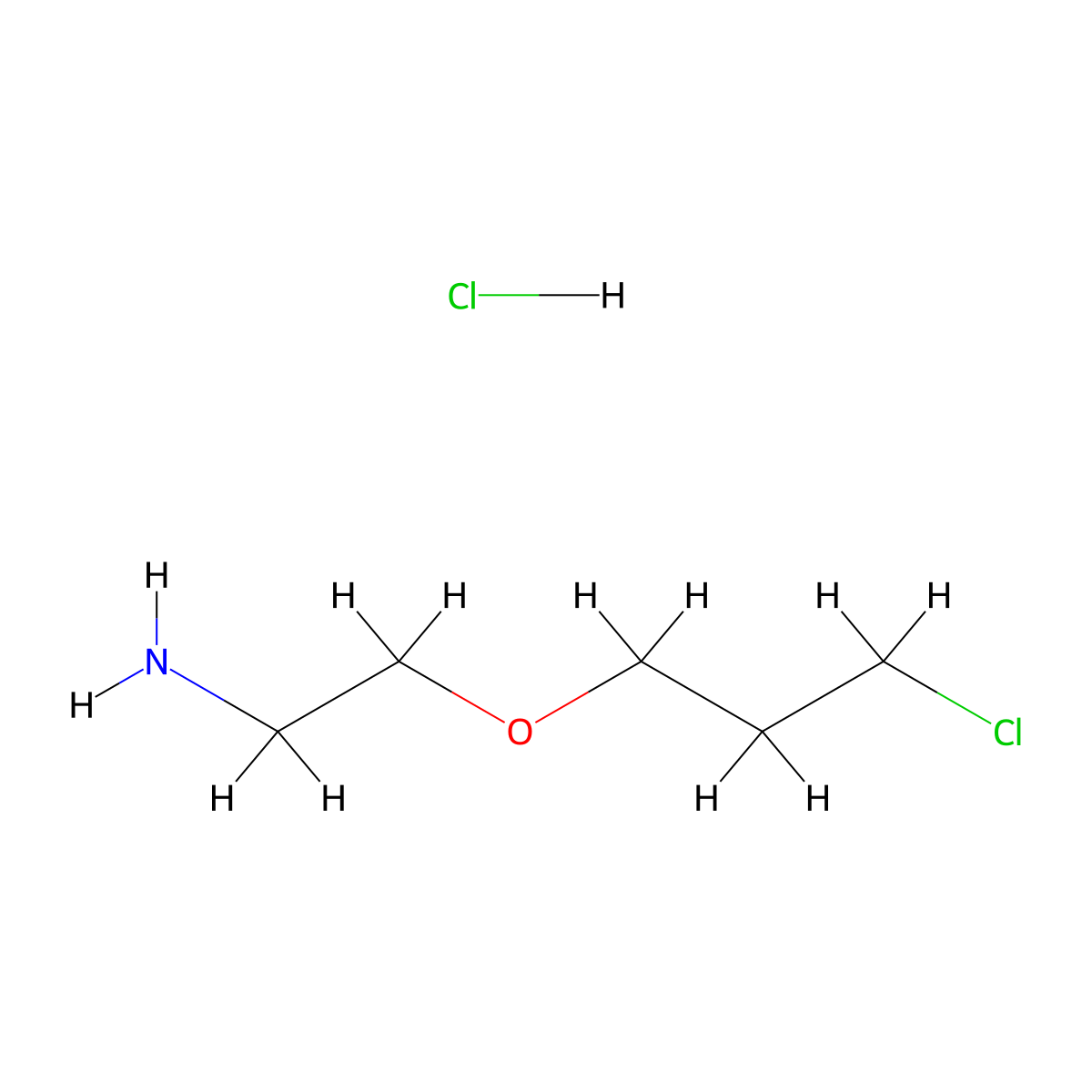 2-(3-Chloropropoxy)ethan-1-amine hydrochloride molecular structure, CAS 2287288-46-2