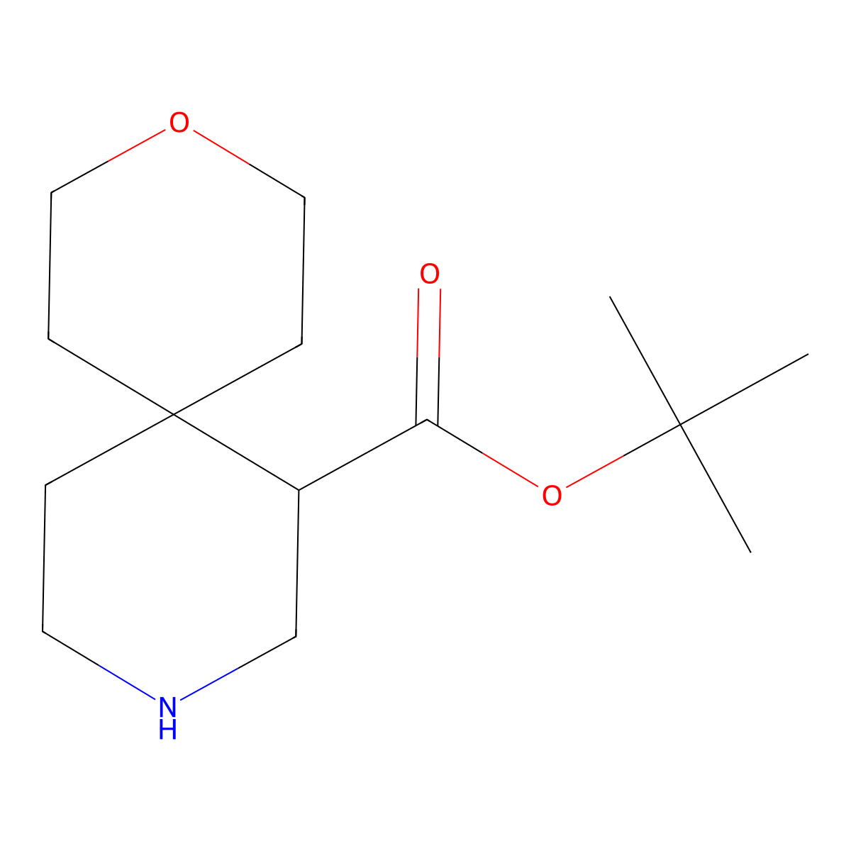 Tert-butyl 3-oxa-9-azaspiro[5.5]undecane-7-carboxylate molecular structure, CAS 2287288-47-3