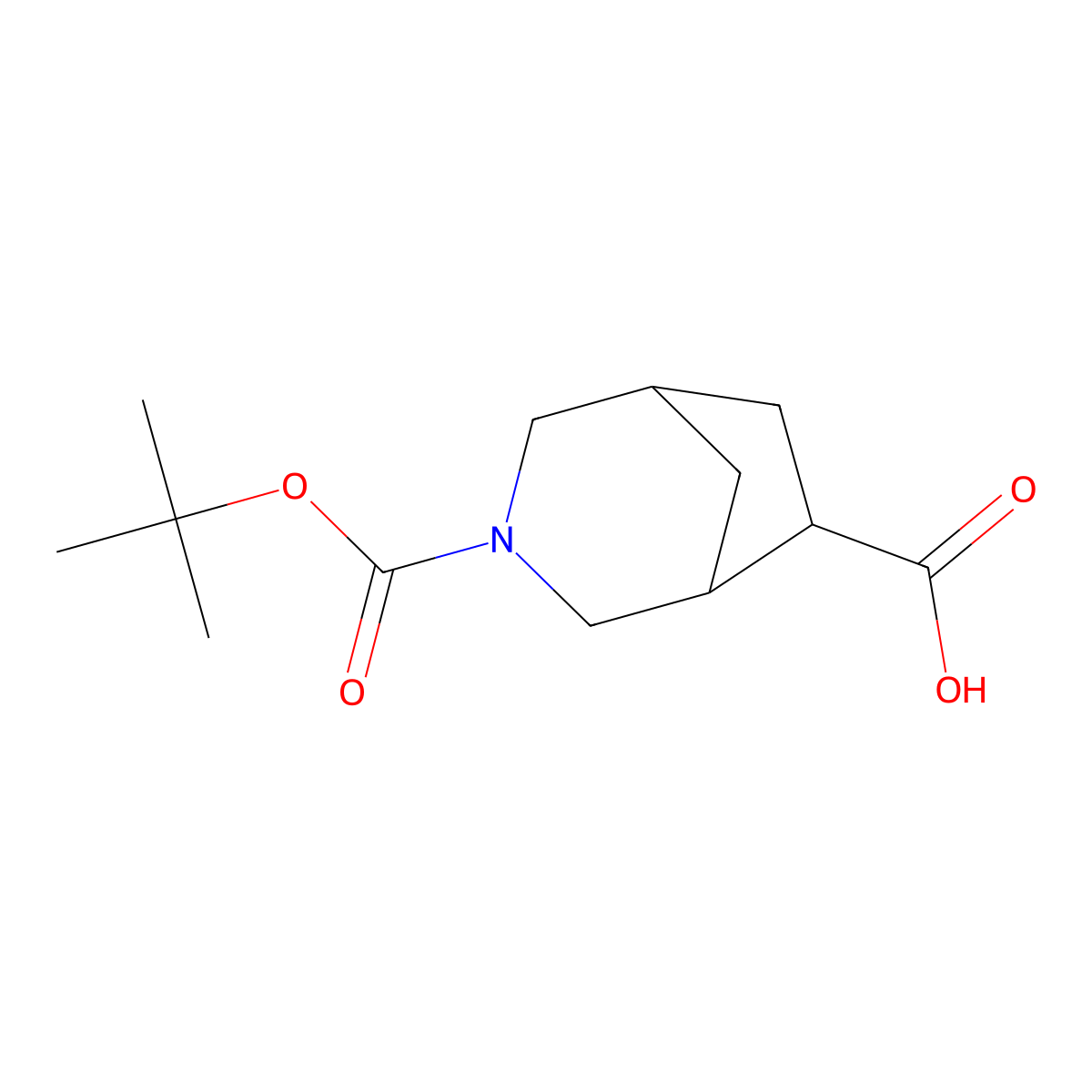 3-[(tert-butoxy)carbonyl]-3-azabicyclo[3.2.1]octane-6-carboxylicacid,Mixtureofisomers molecular structure, CAS 2287288-75-7