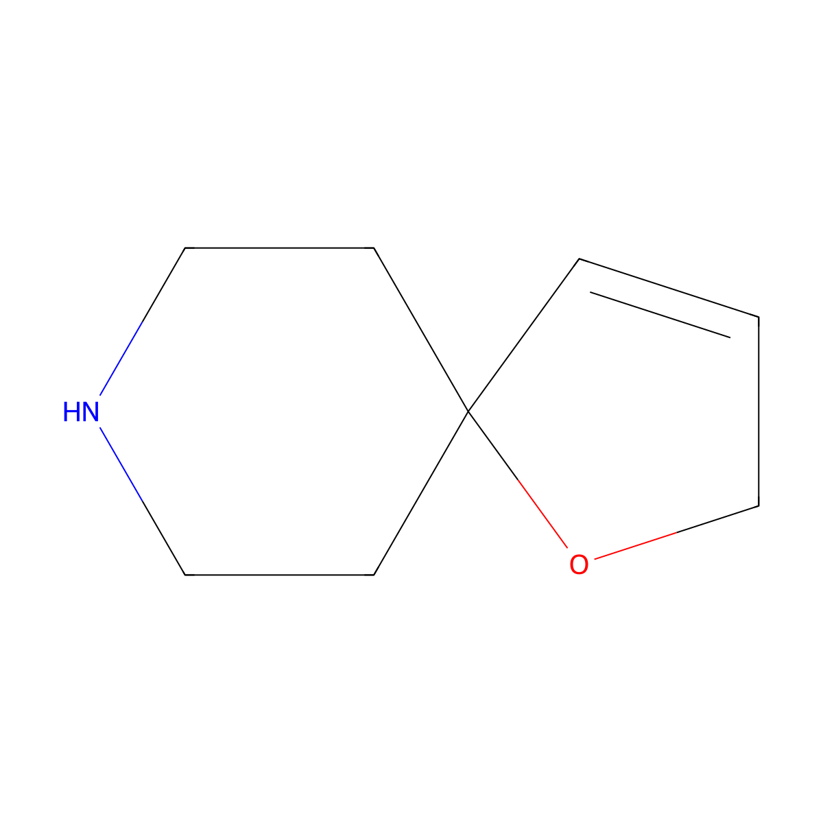1-Oxa-8-azaspiro[4.5]dec-3-ene molecular structure, CAS 2287289-61-4