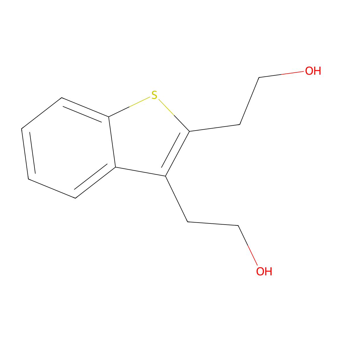 2-[2-(2-Hydroxyethyl)-1-benzothiophen-3-yl]ethan-1-ol molecular structure, CAS 2287298-16-0