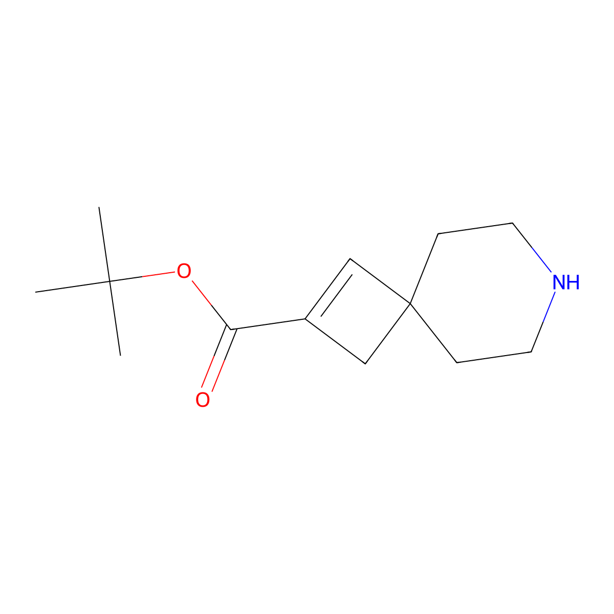 Tert-butyl 7-azaspiro[3.5]non-1-ene-2-carboxylate molecular structure, CAS 2287298-22-8