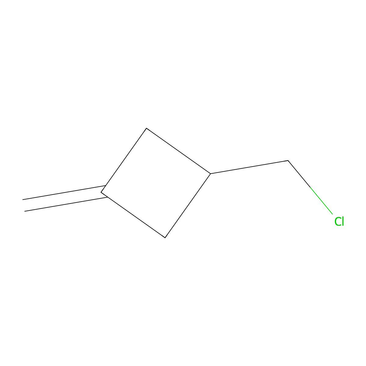 1-(Chloromethyl)-3-methylidenecyclobutane molecular structure, CAS 2287300-10-9