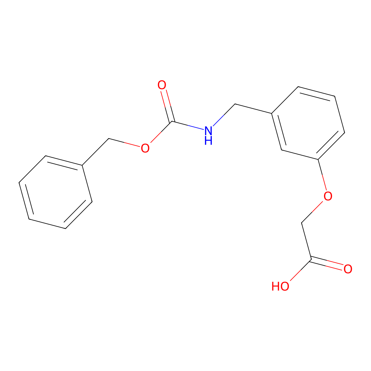 2-[3-({[(Benzyloxy)carbonyl]amino}methyl)phenoxy]acetic acid molecular structure, CAS 2287300-20-1