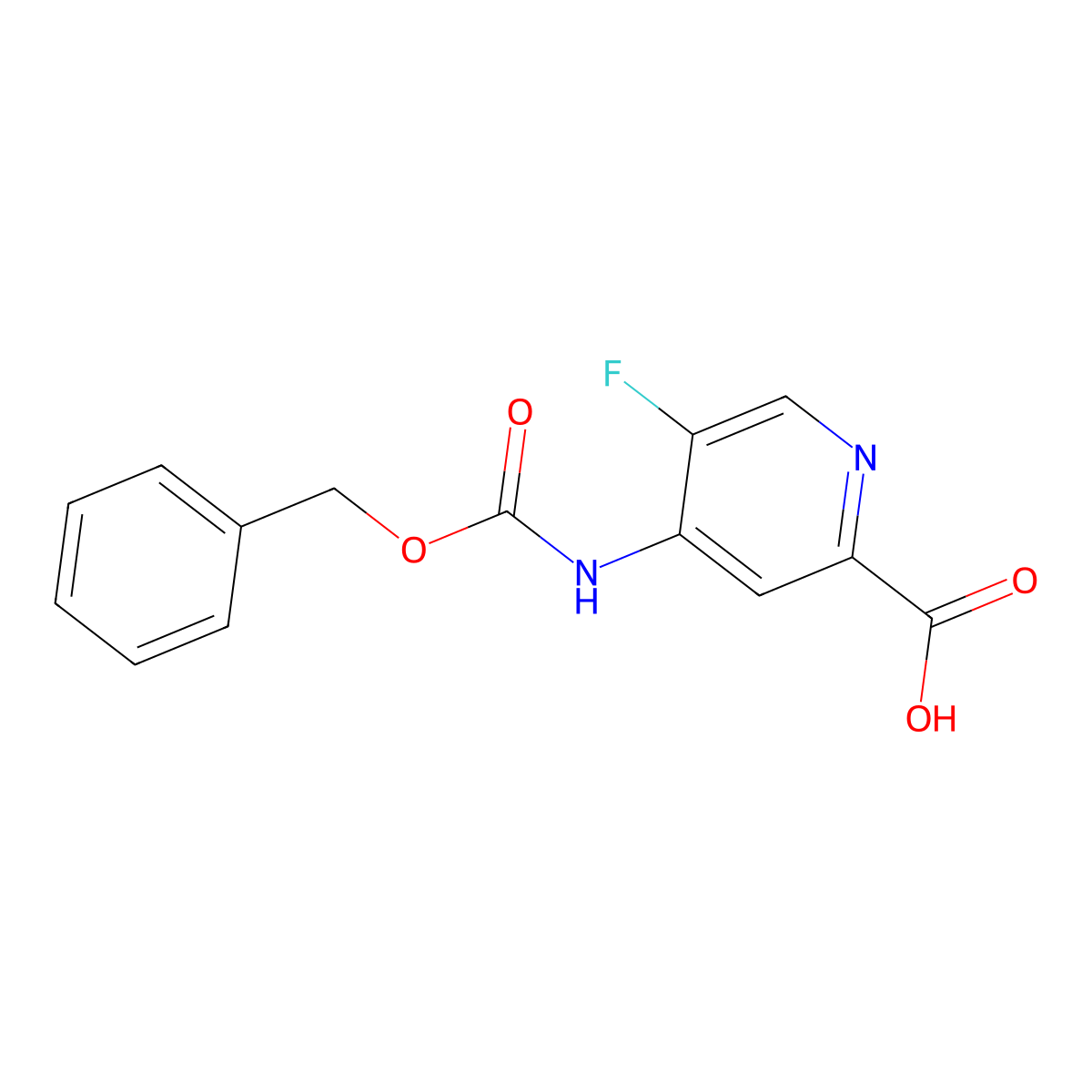 4-{[(Benzyloxy)carbonyl]amino}-5-fluoropyridine-2-carboxylic acid molecular structure, CAS 2287300-66-5