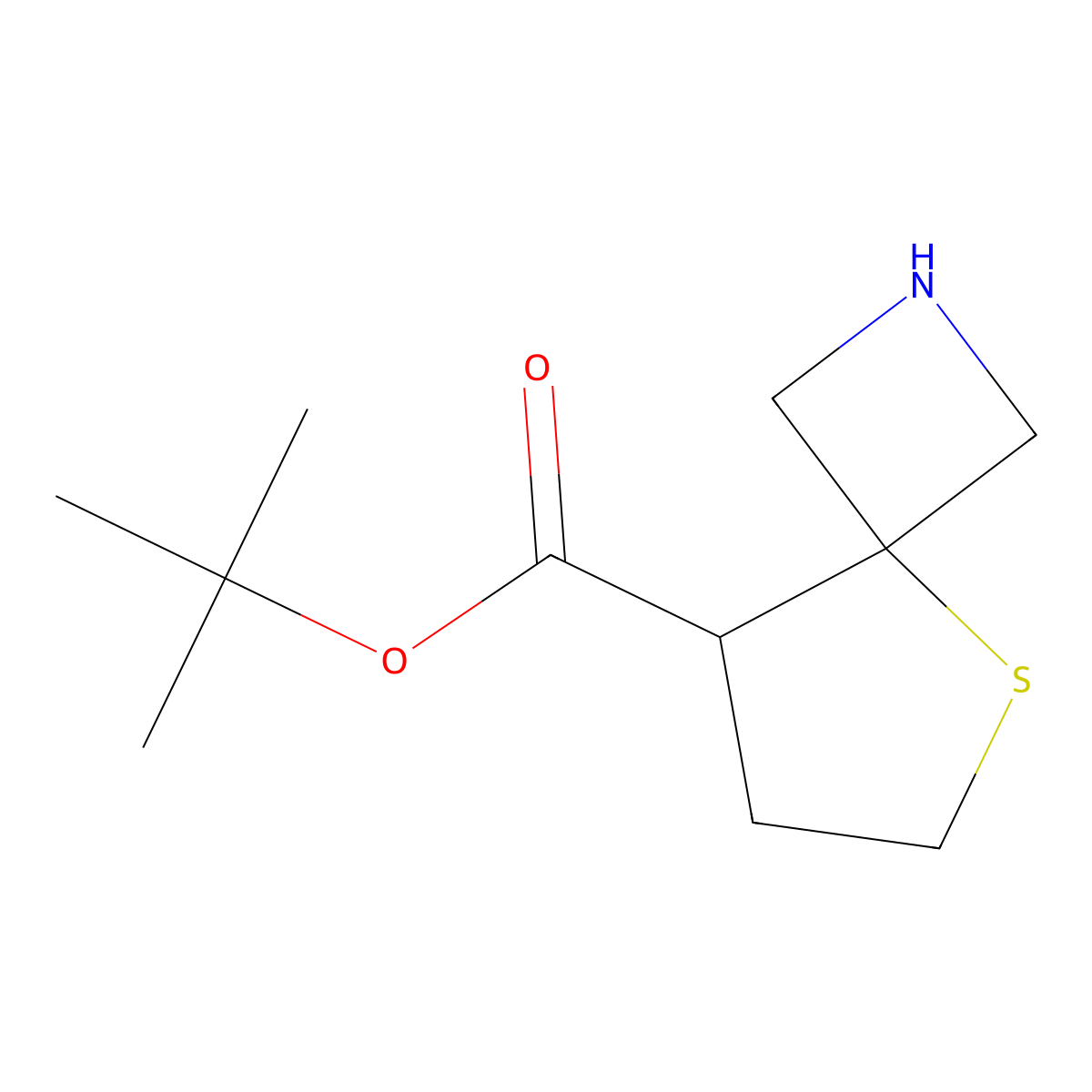 Tert-butyl 5-thia-2-azaspiro[3.4]octane-8-carboxylate molecular structure, CAS 2287300-89-2