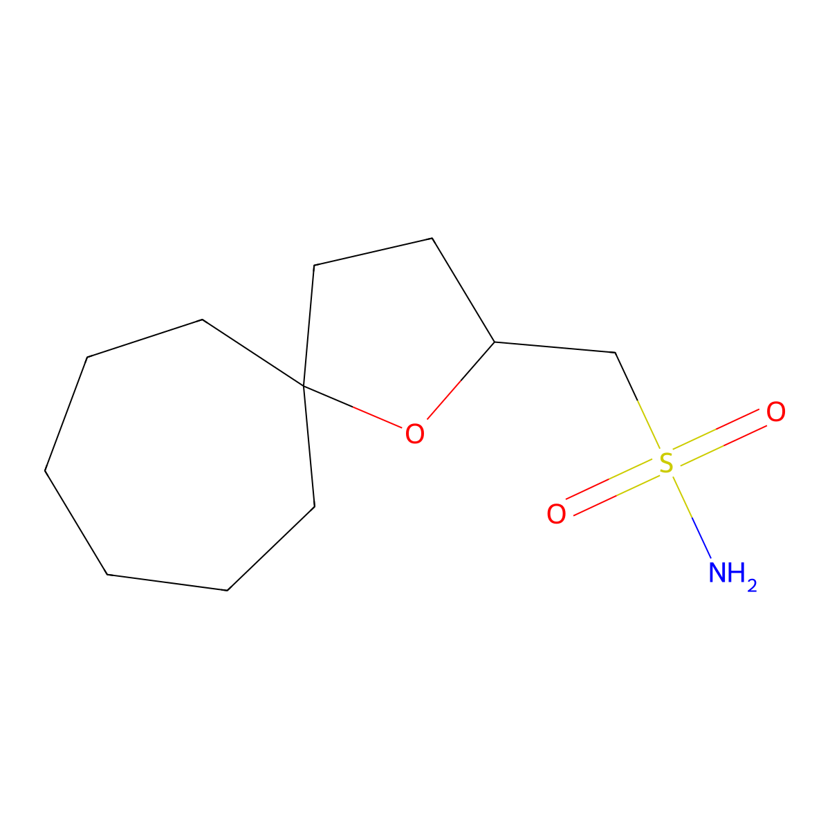 {1-Oxaspiro[4.6]undecan-2-yl}methanesulfonamide molecular structure, CAS 2287301-00-0