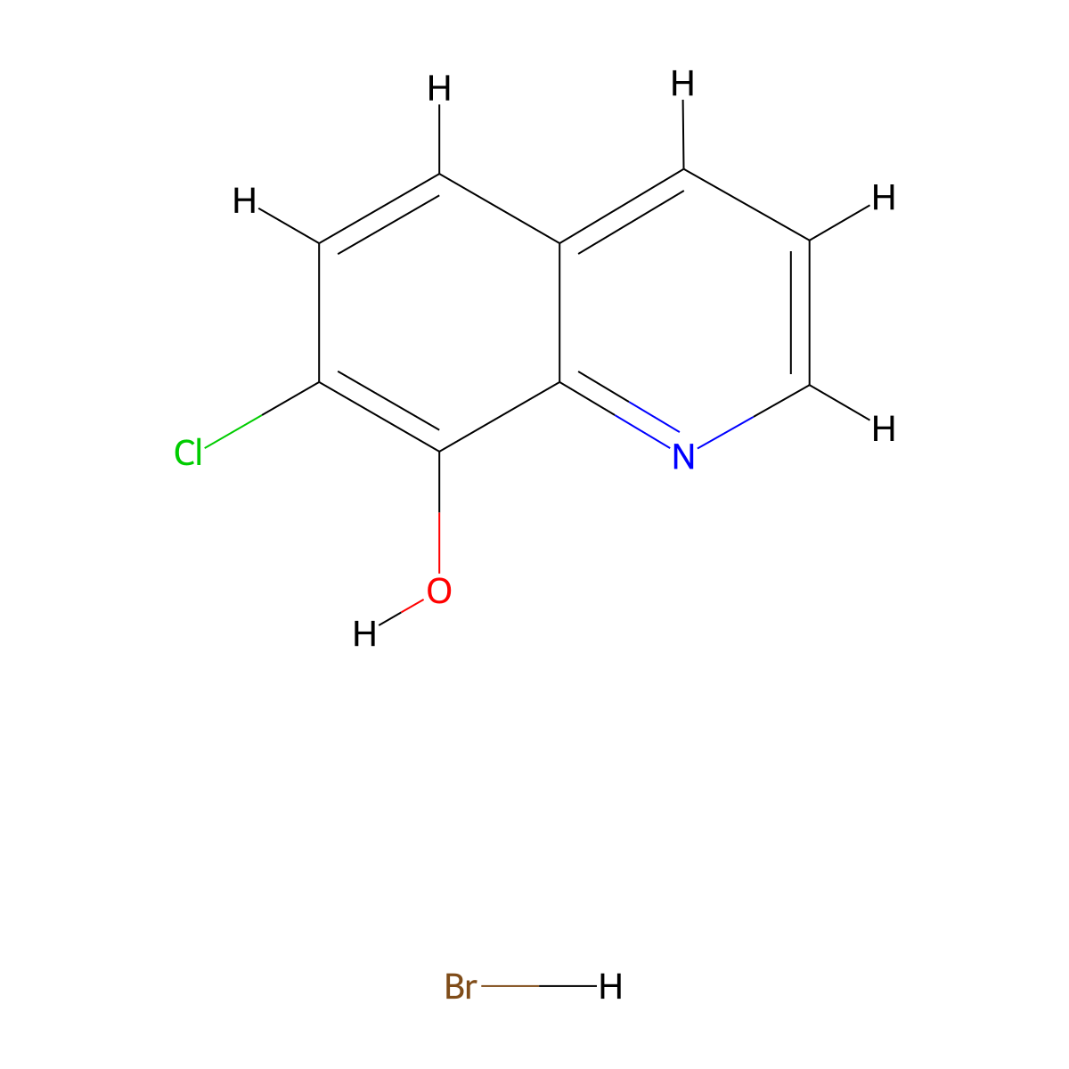 7-Chloroquinolin-8-ol hydrobromide molecular structure, CAS 2287301-25-9