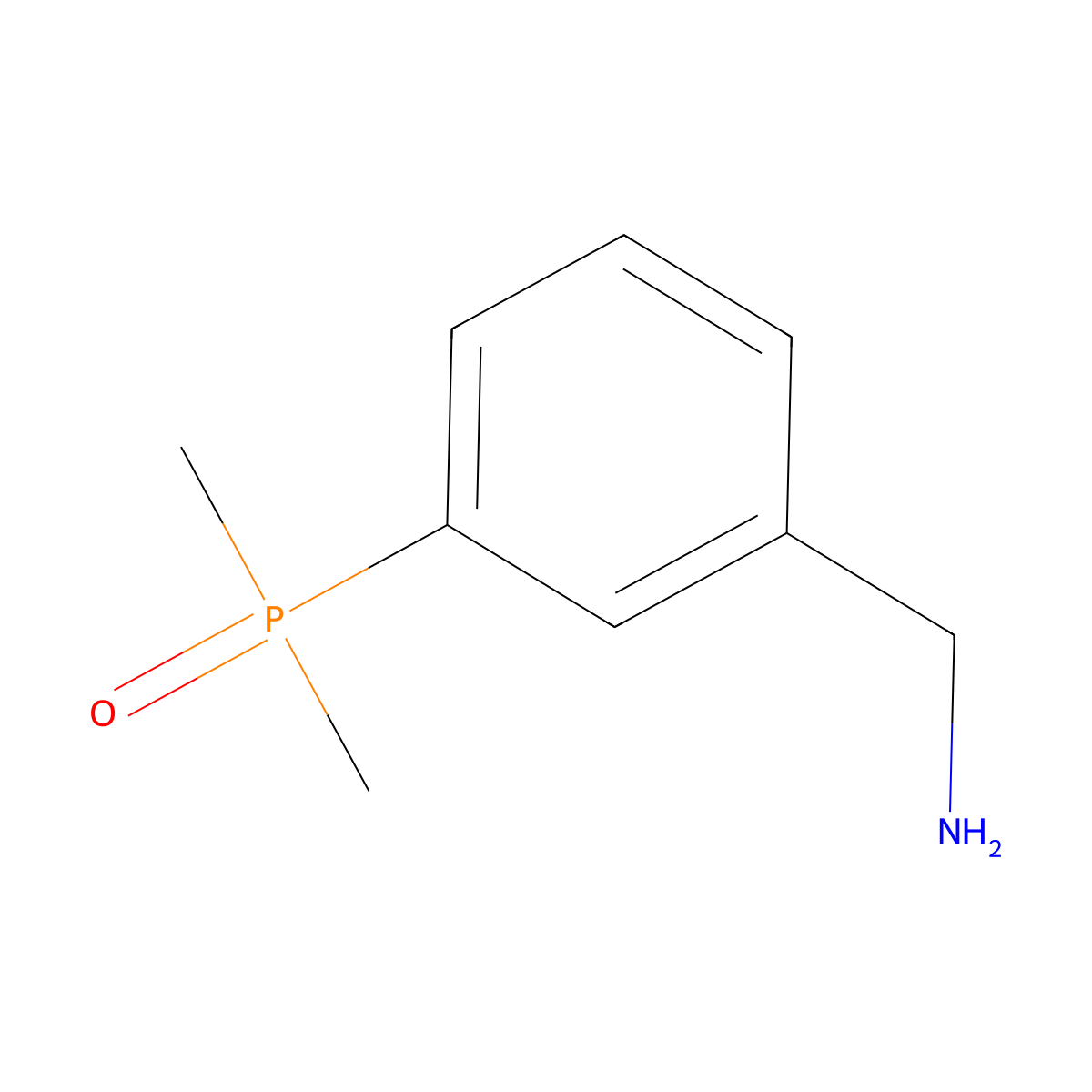 (3-(Dimethylphosphoryl)phenyl)methanamine molecular structure, CAS 2287301-67-9