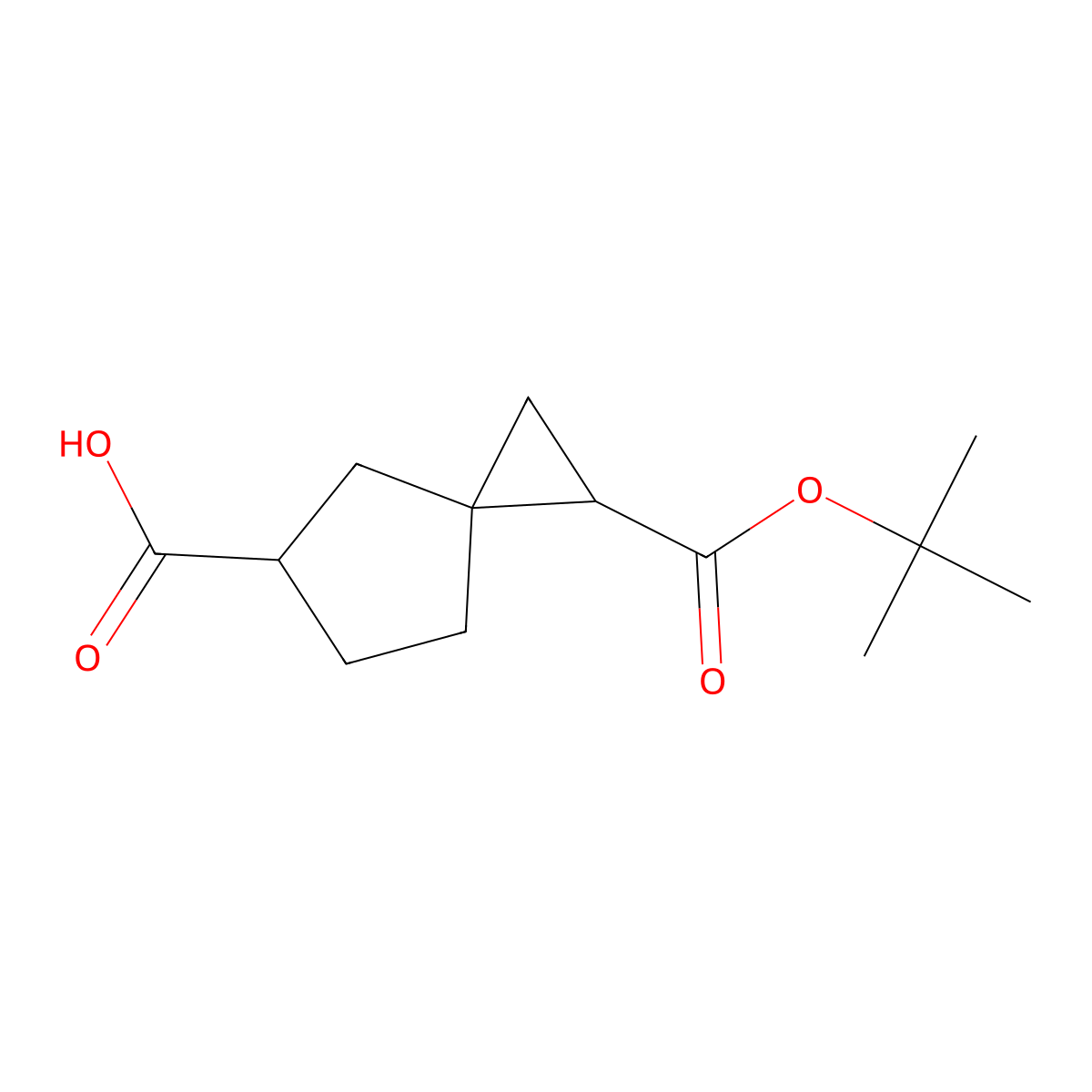 1-[(Tert-butoxy)carbonyl]spiro[2.4]heptane-5-carboxylic acid molecular structure, CAS 2287301-97-5