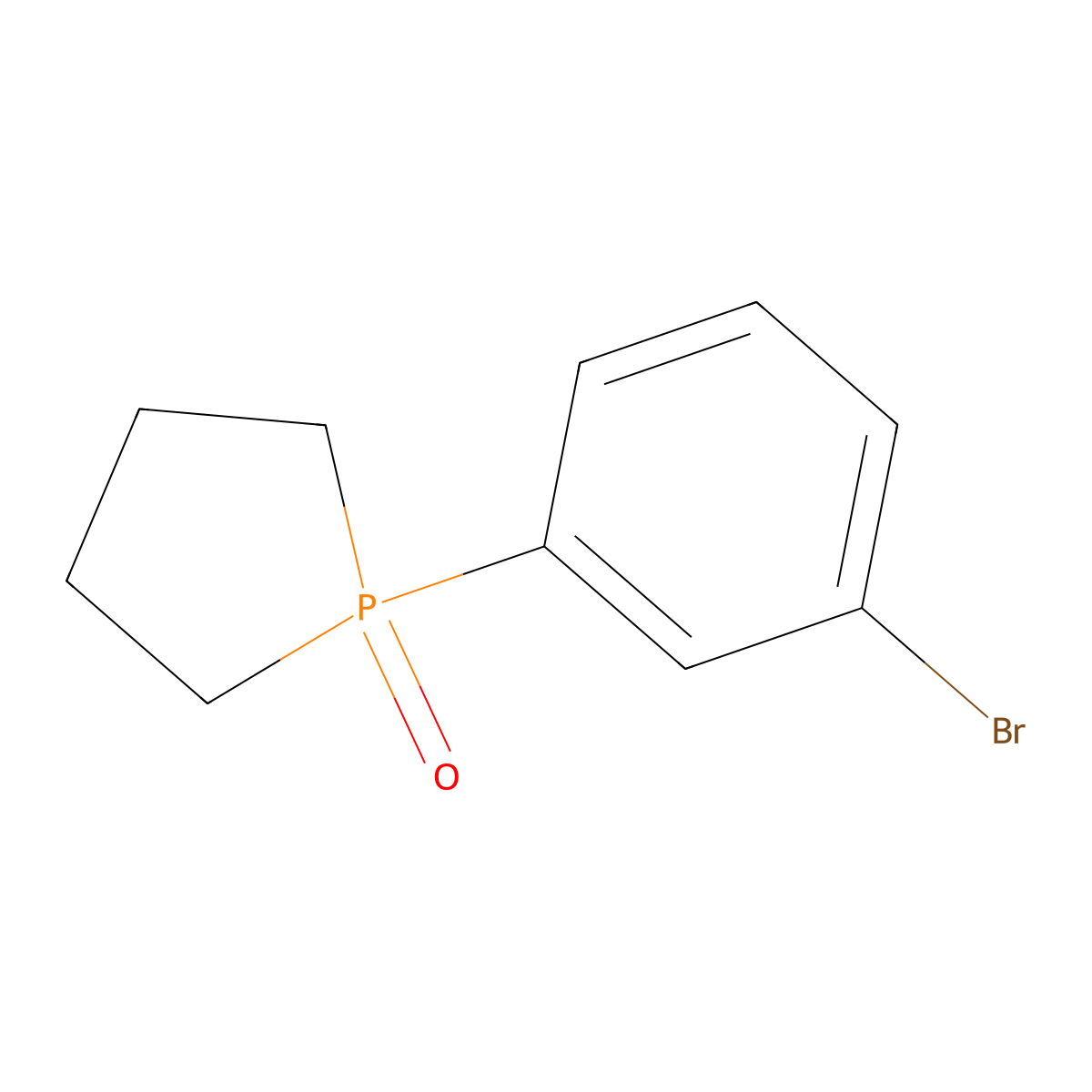 1-(3-Bromophenyl)-1lambda5-phospholan-1-one molecular structure, CAS 2287309-75-3
