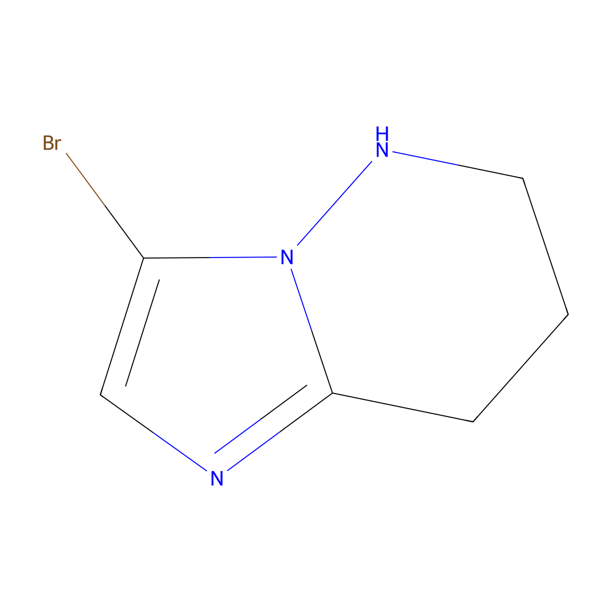 3-bromo-5H,6H,7H,8H-imidazo[1,2-b]pyridazine molecular structure, CAS 2287310-30-7