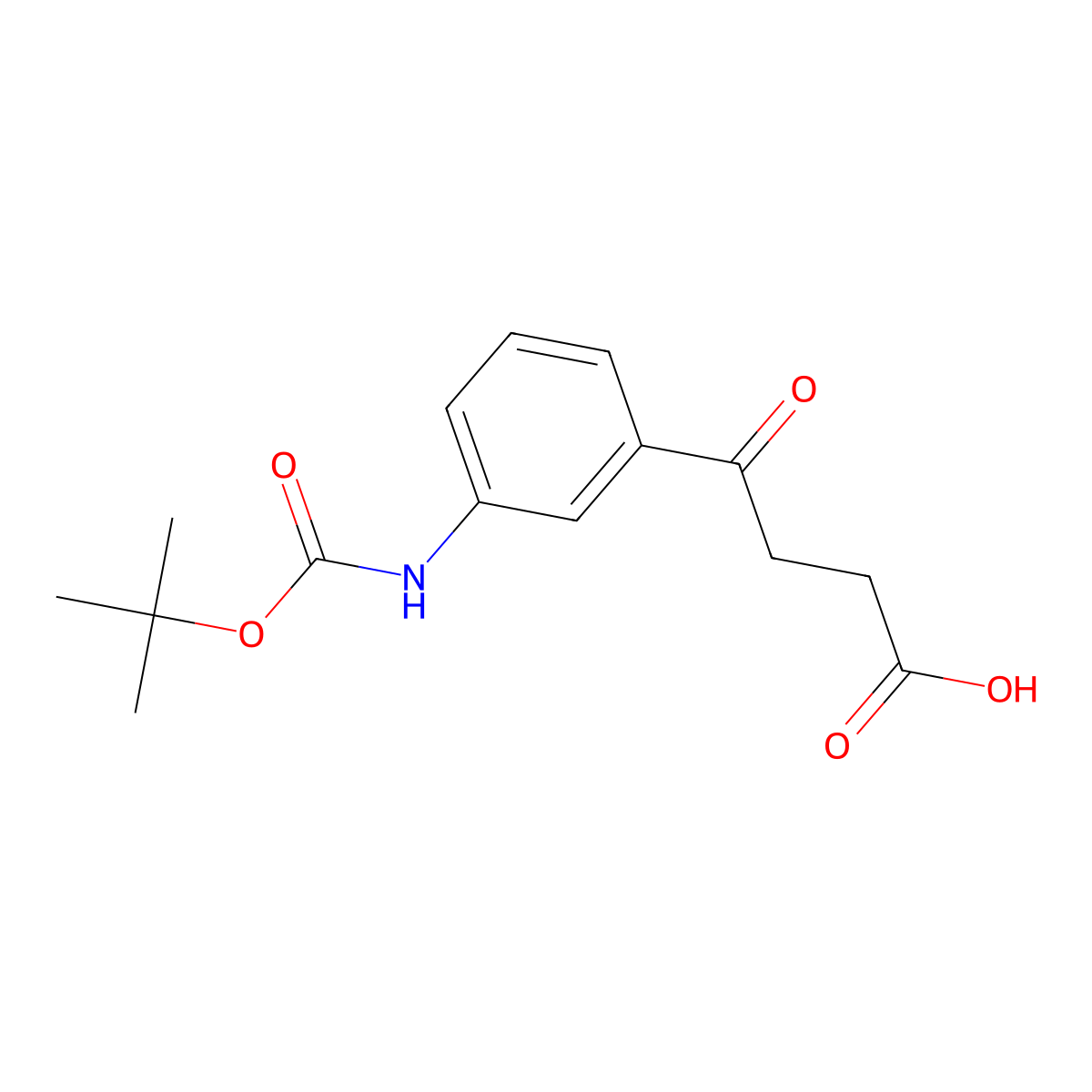 4-(3-{[(Tert-butoxy)carbonyl]amino}phenyl)-4-oxobutanoic acid molecular structure, CAS 2287311-32-2