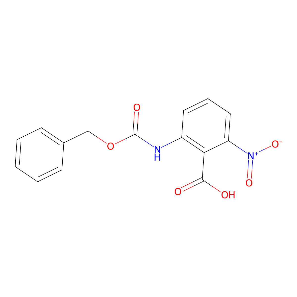 2-{[(Benzyloxy)carbonyl]amino}-6-nitrobenzoic acid molecular structure, CAS 2287311-34-4