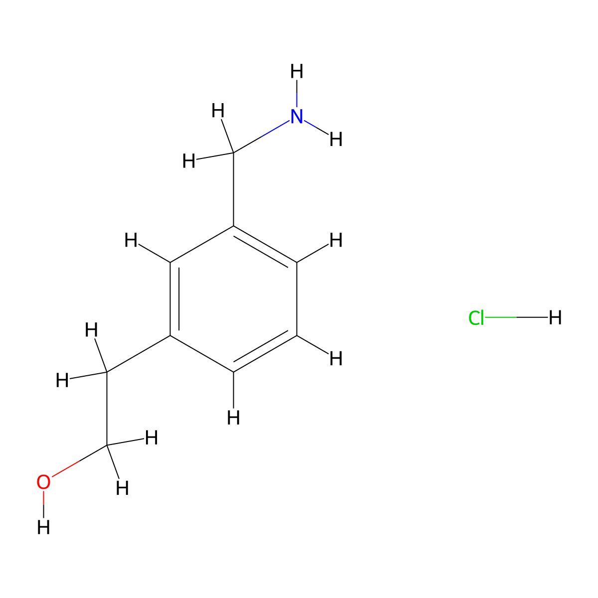 2-(3-(Aminomethyl)phenyl)ethan-1-ol hydrochloride molecular structure, CAS 2287311-35-5